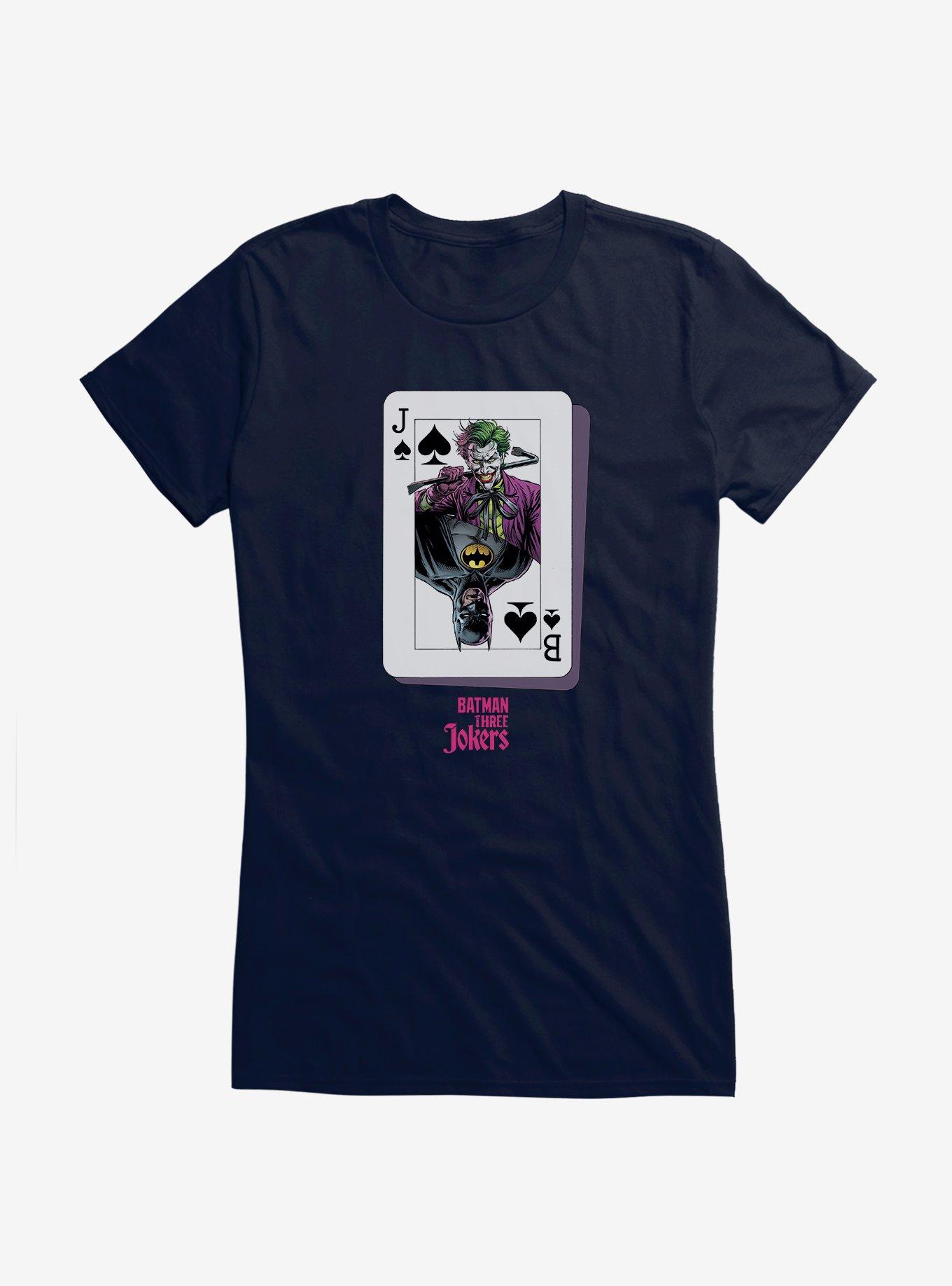 Batman: Three Jokers Batman Joker Card Girls T-Shirt, , hi-res