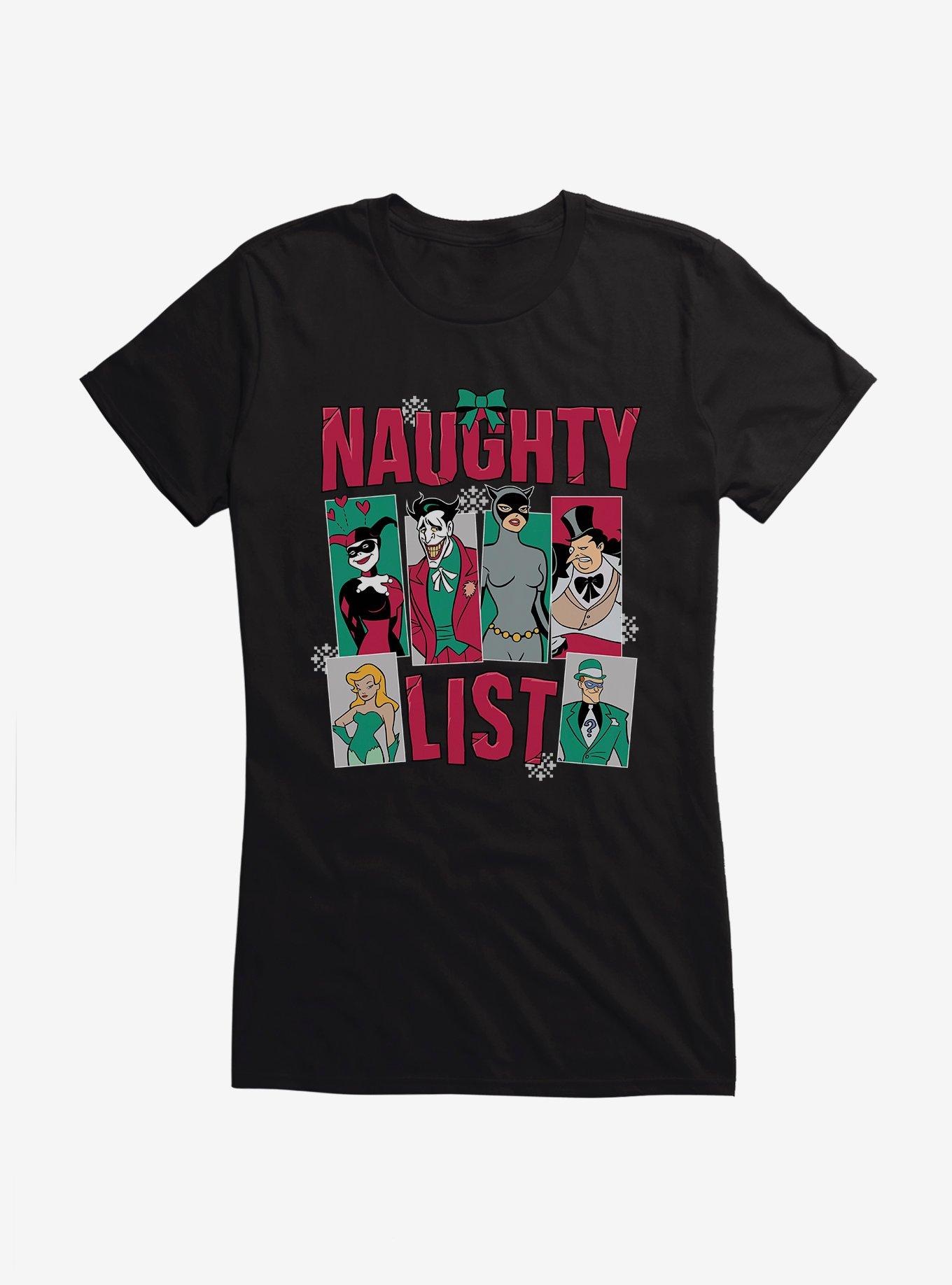 Batman Naughty List Girls T-Shirt, BLACK, hi-res