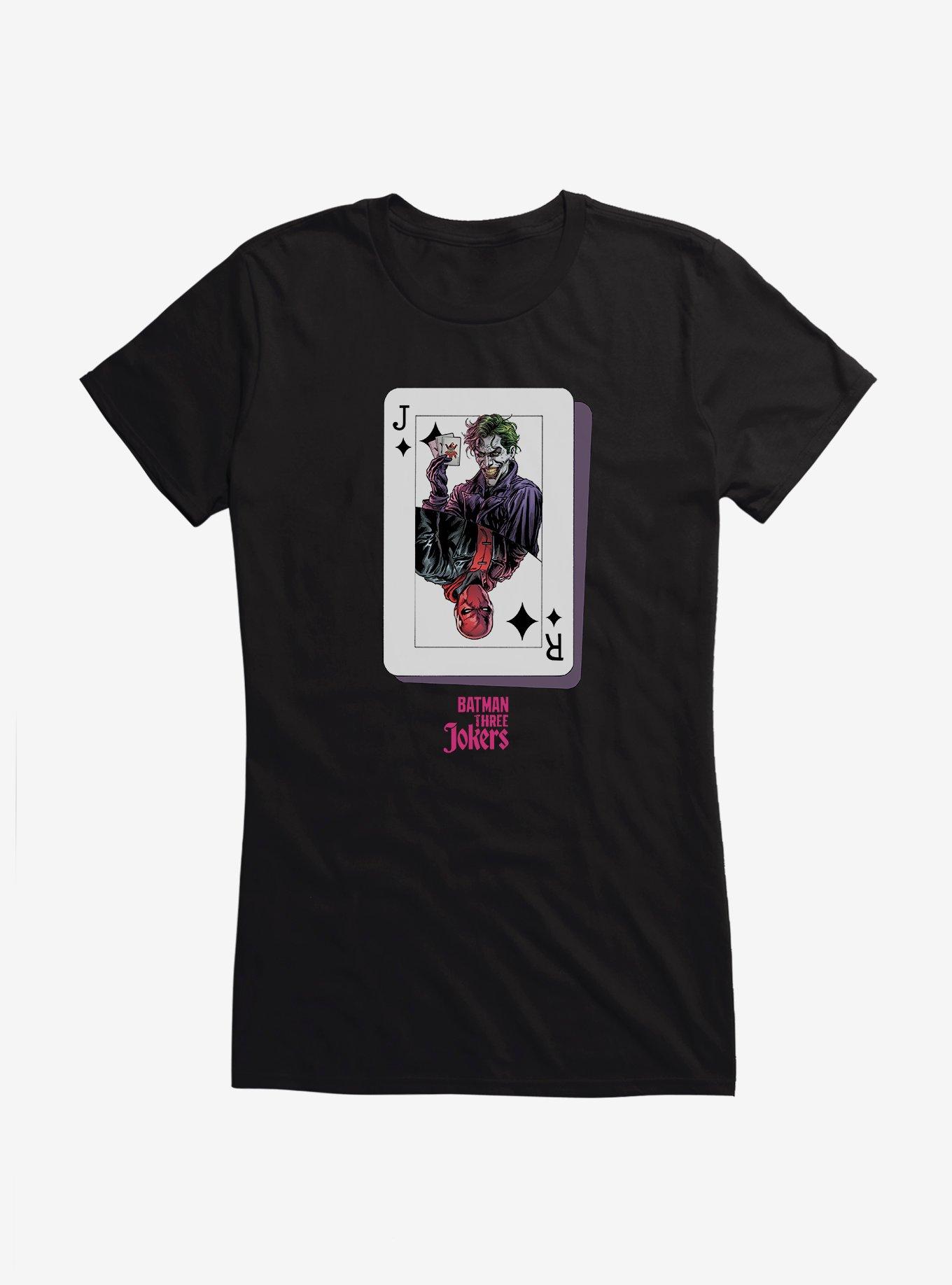 Batman: Three Jokers Red Hood Joker Card Girls T-Shirt, , hi-res