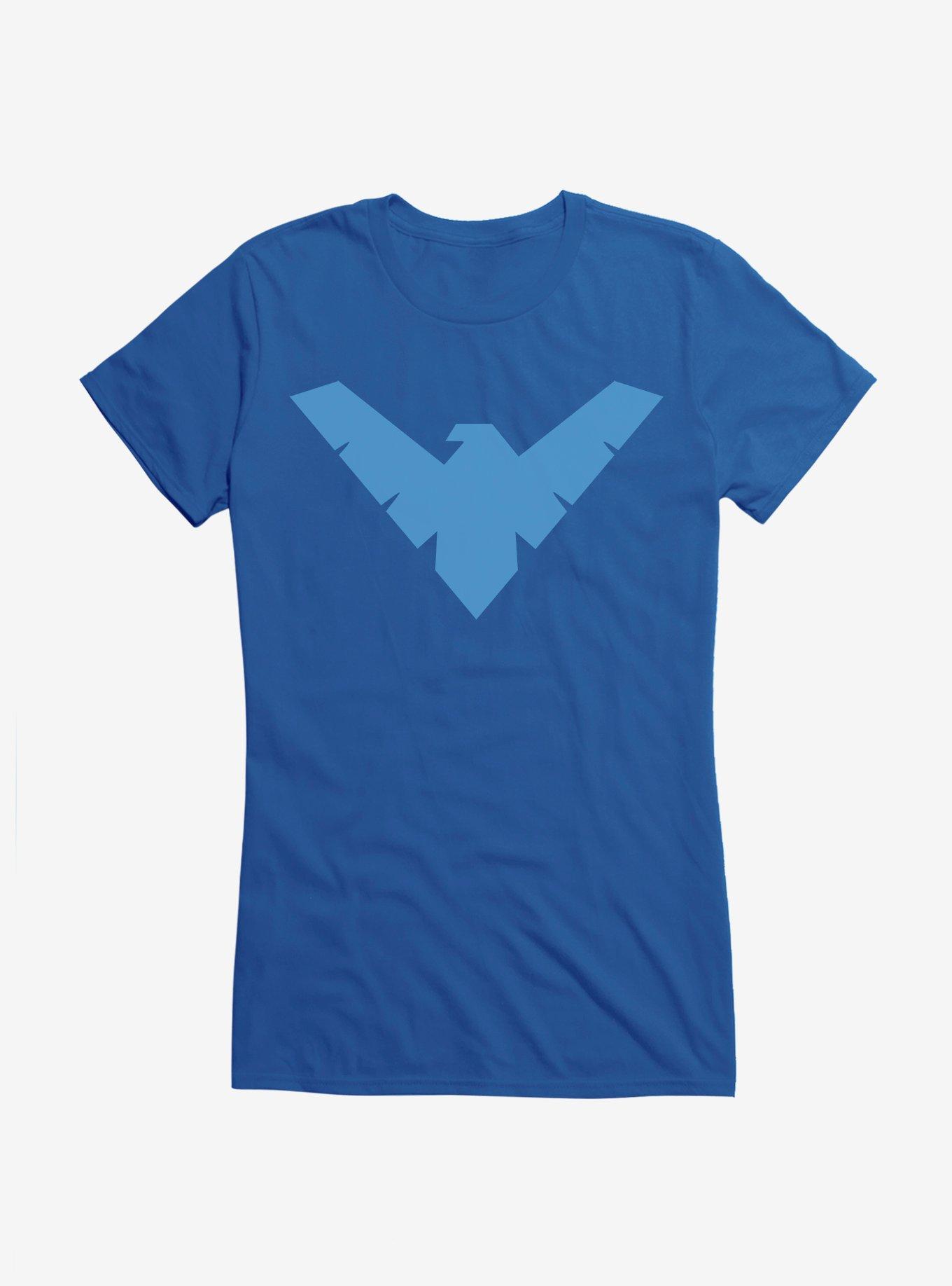 Batman Nightwing Logo Girls T-Shirt, ROYAL, hi-res