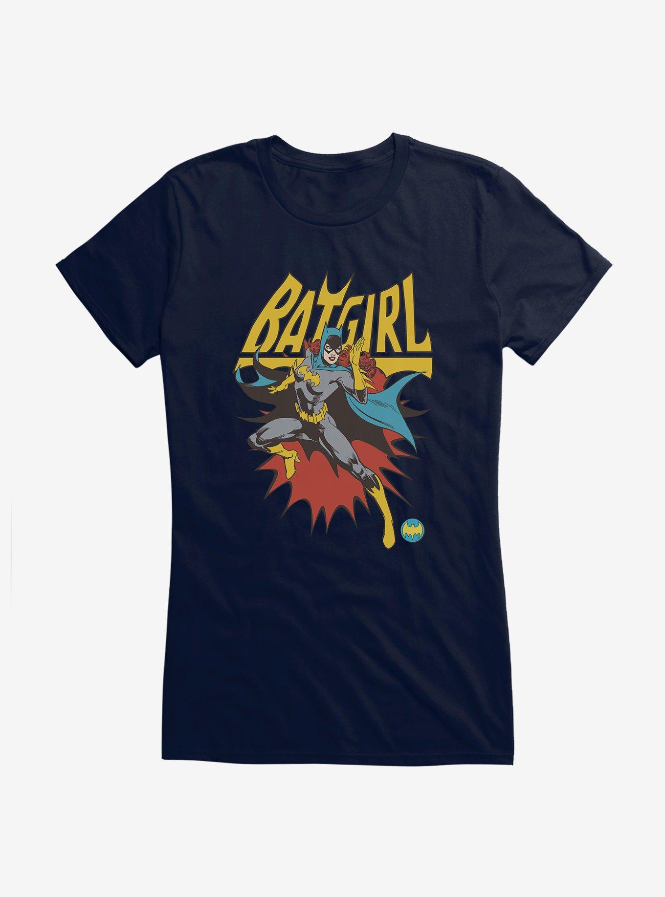 Batman Batgirl Action Portrait Girls T-Shirt, , hi-res