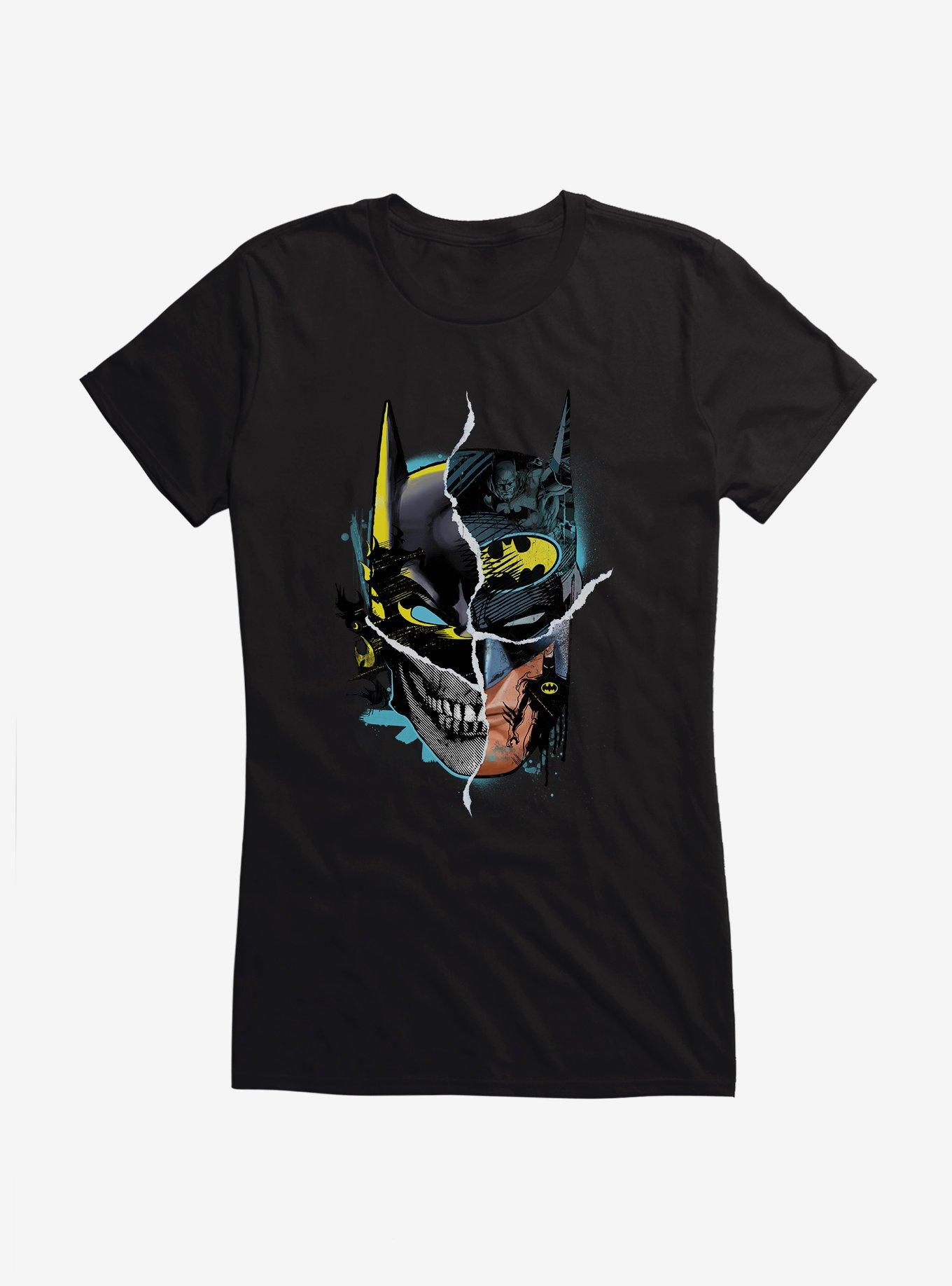 Batman Four Faces Girls T-Shirt, BLACK, hi-res