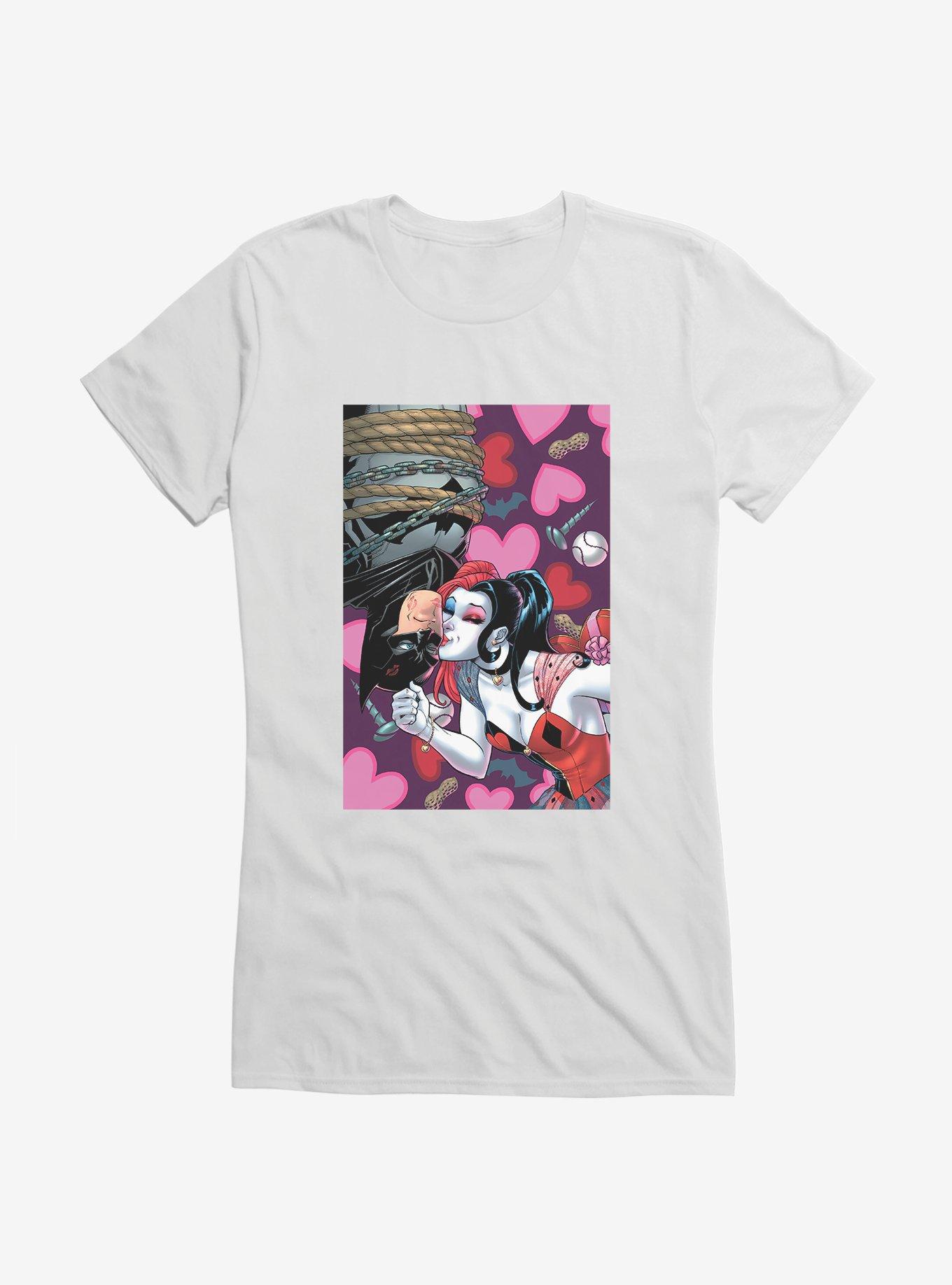 Batman Harley Kissing Batman Girls T-Shirt, , hi-res