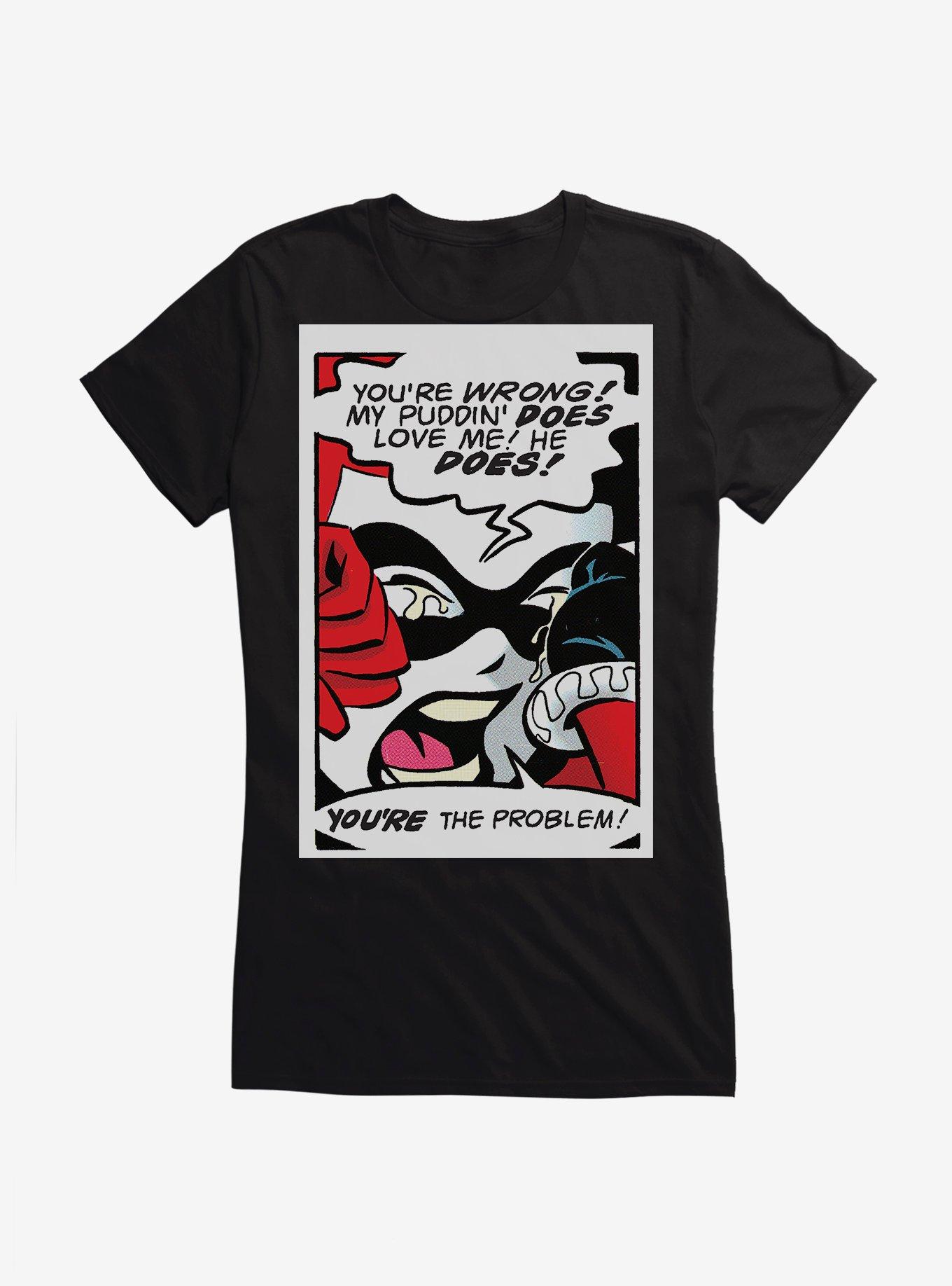 Batman Harley Quinn Crying Girls T-Shirt, BLACK, hi-res