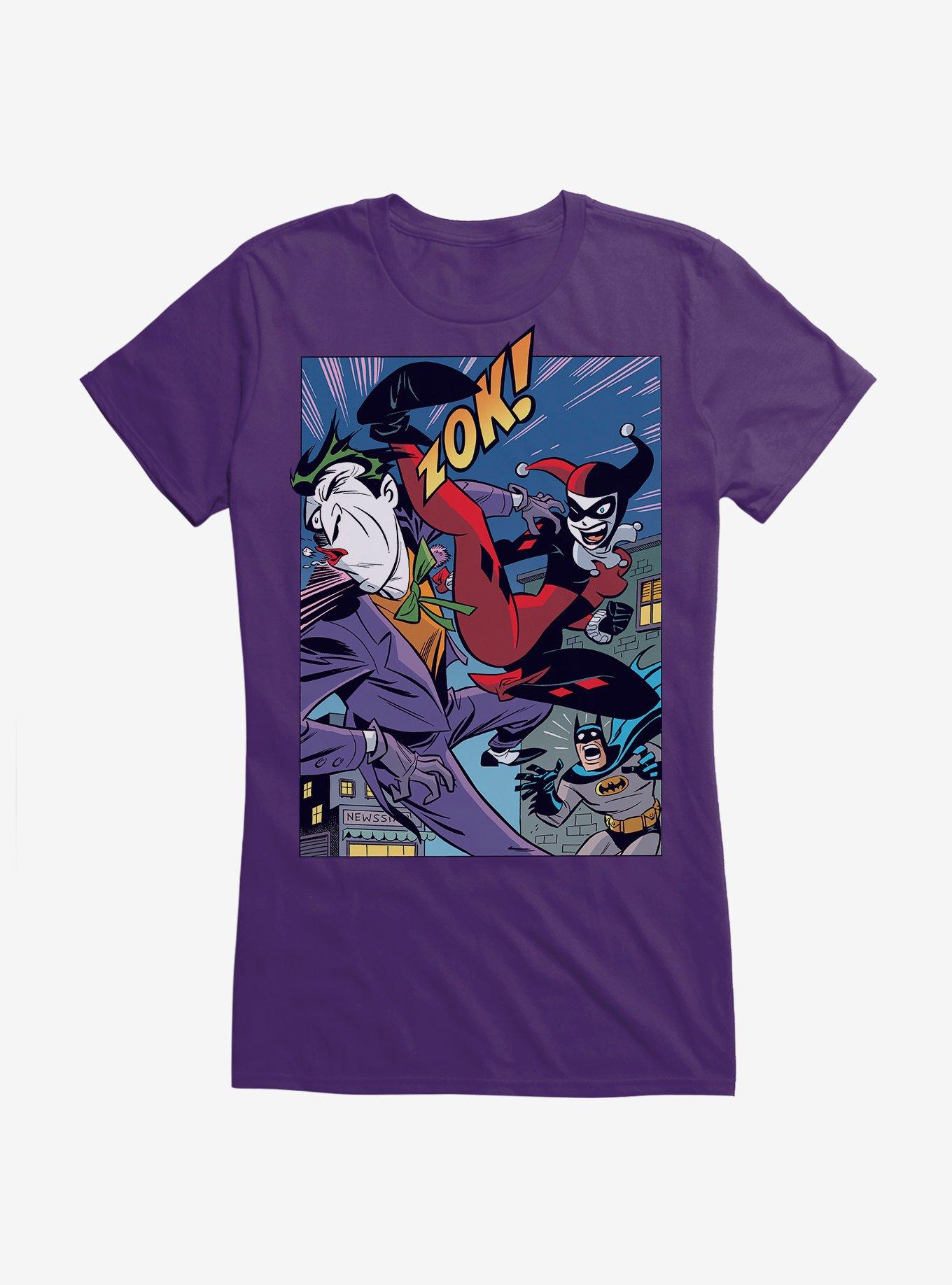 Batman Harley Quinn Joker Kick Girls T-Shirt, , hi-res