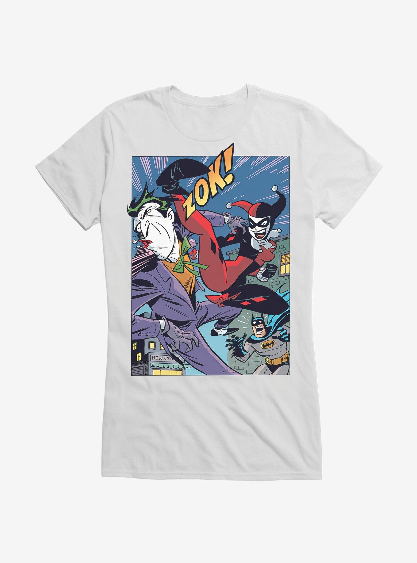 Batman Harley Quinn Joker Kick Girls T-Shirt, , hi-res