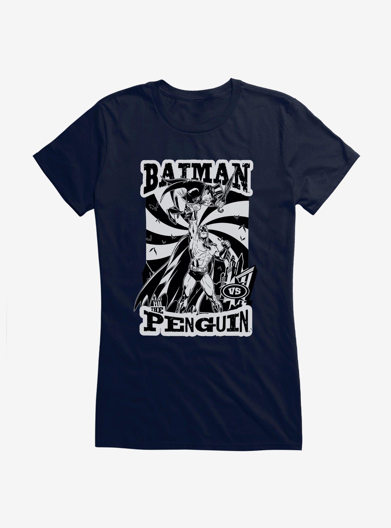 Batman The Penguin Vs Epic Battle Girls T-Shirt, , hi-res