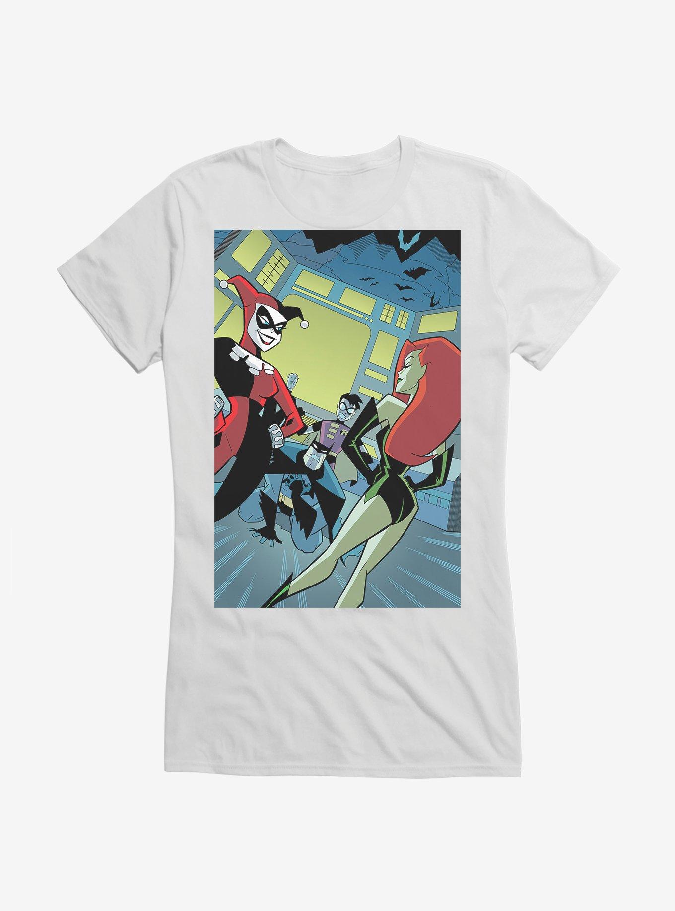 Batman Harley Quinn Poison Ivy Girls T-Shirt, WHITE, hi-res