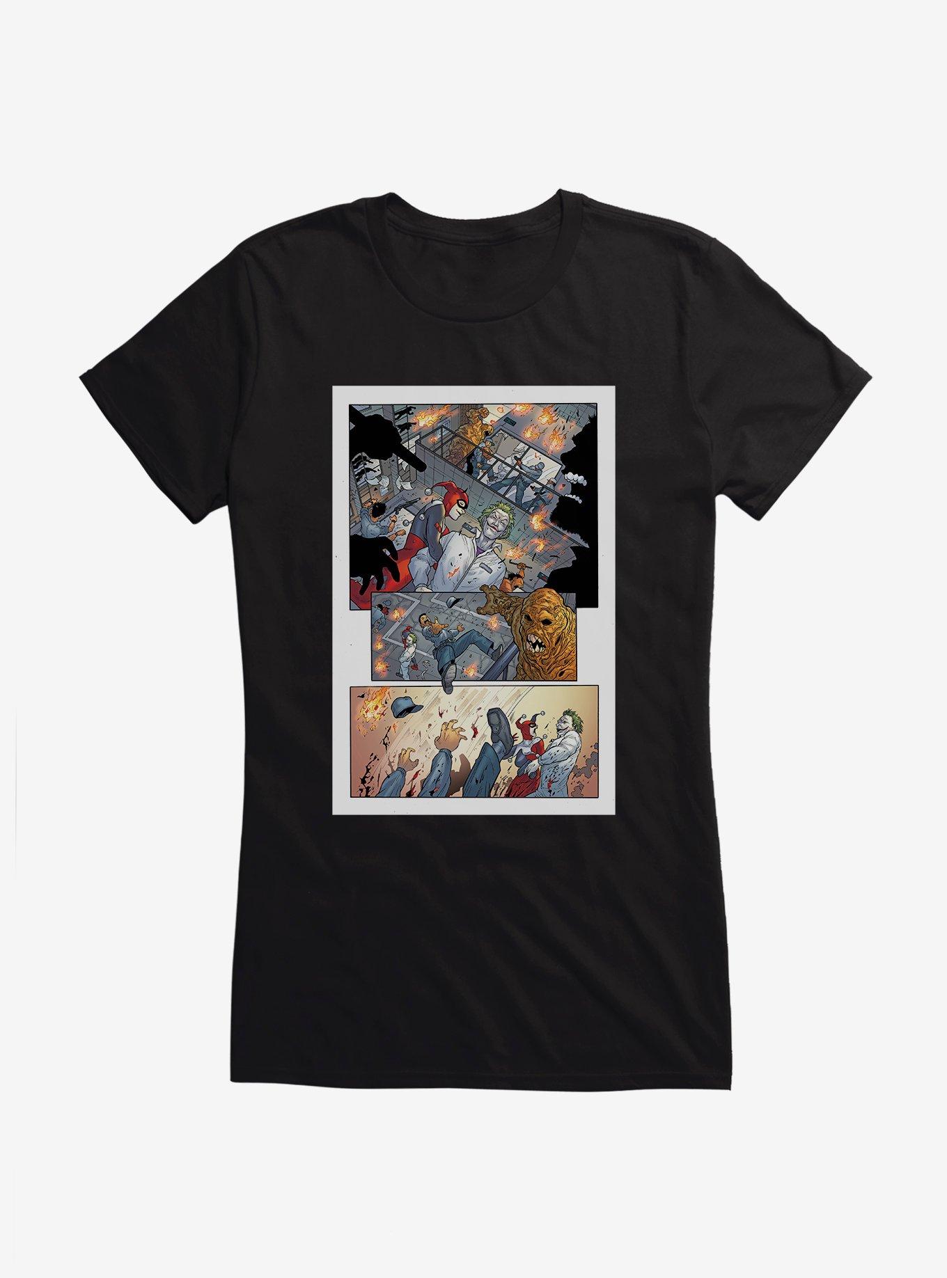 Hot Topic Batman Harley Quinn Take Over Comic Strip Girls T-Shirt |  Hamilton Place