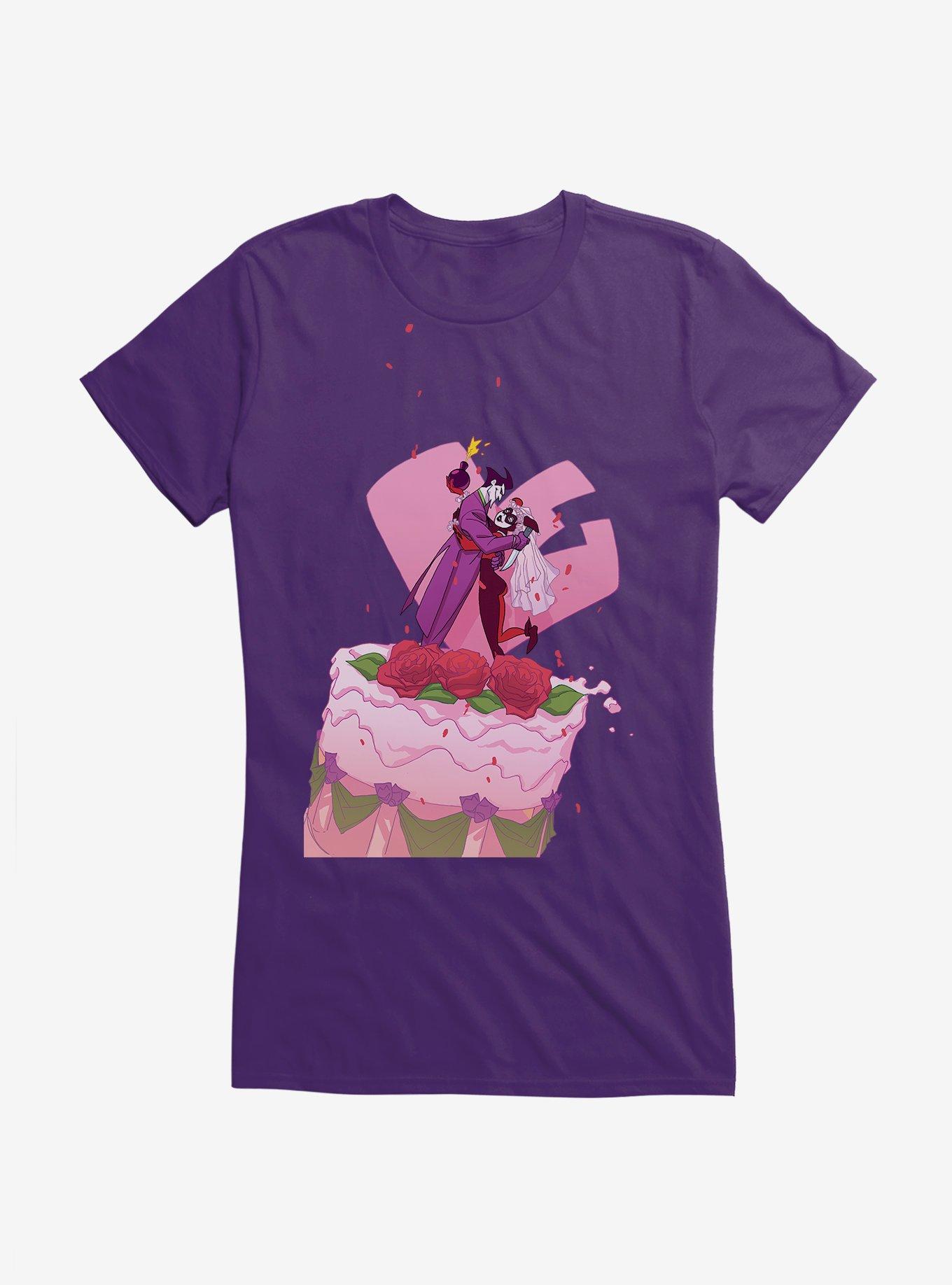 Batman Harley Quinn The Joker Wedding Cake Girls T-Shirt, , hi-res