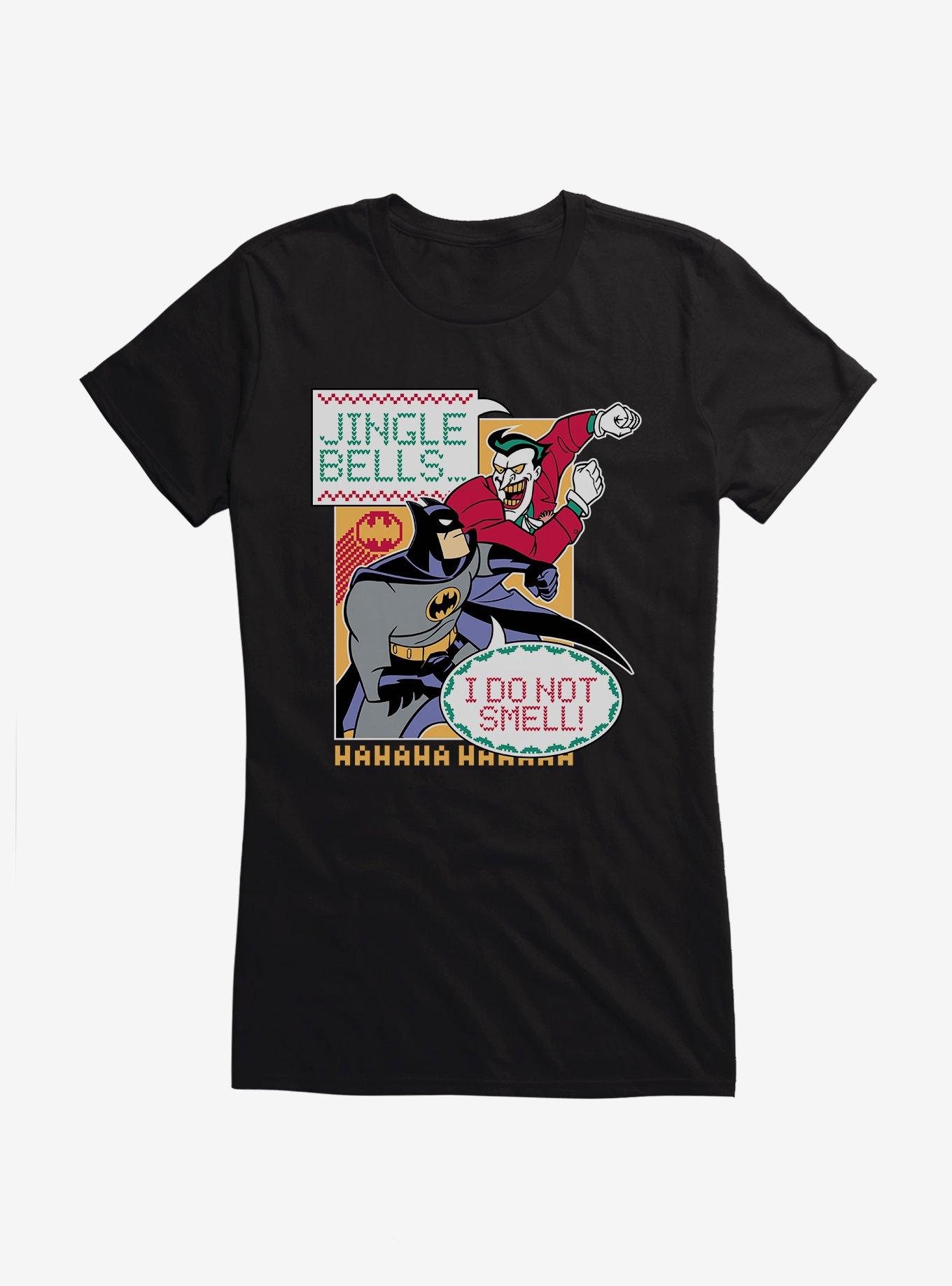 Batman Jingle Bells Girls T-Shirt, BLACK, hi-res