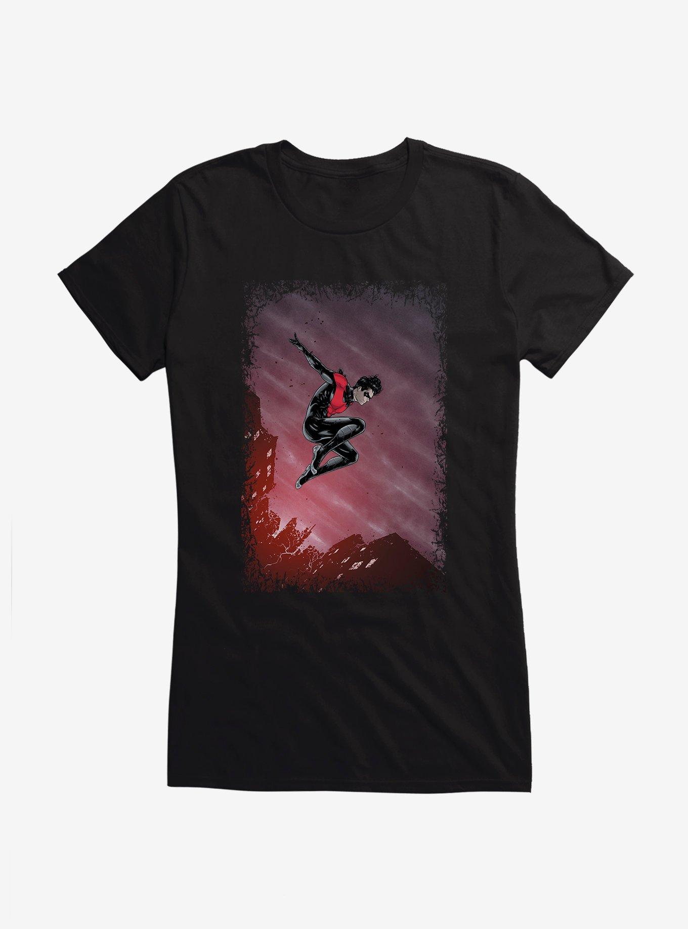 Batman Jump Off Girls T-Shirt, BLACK, hi-res