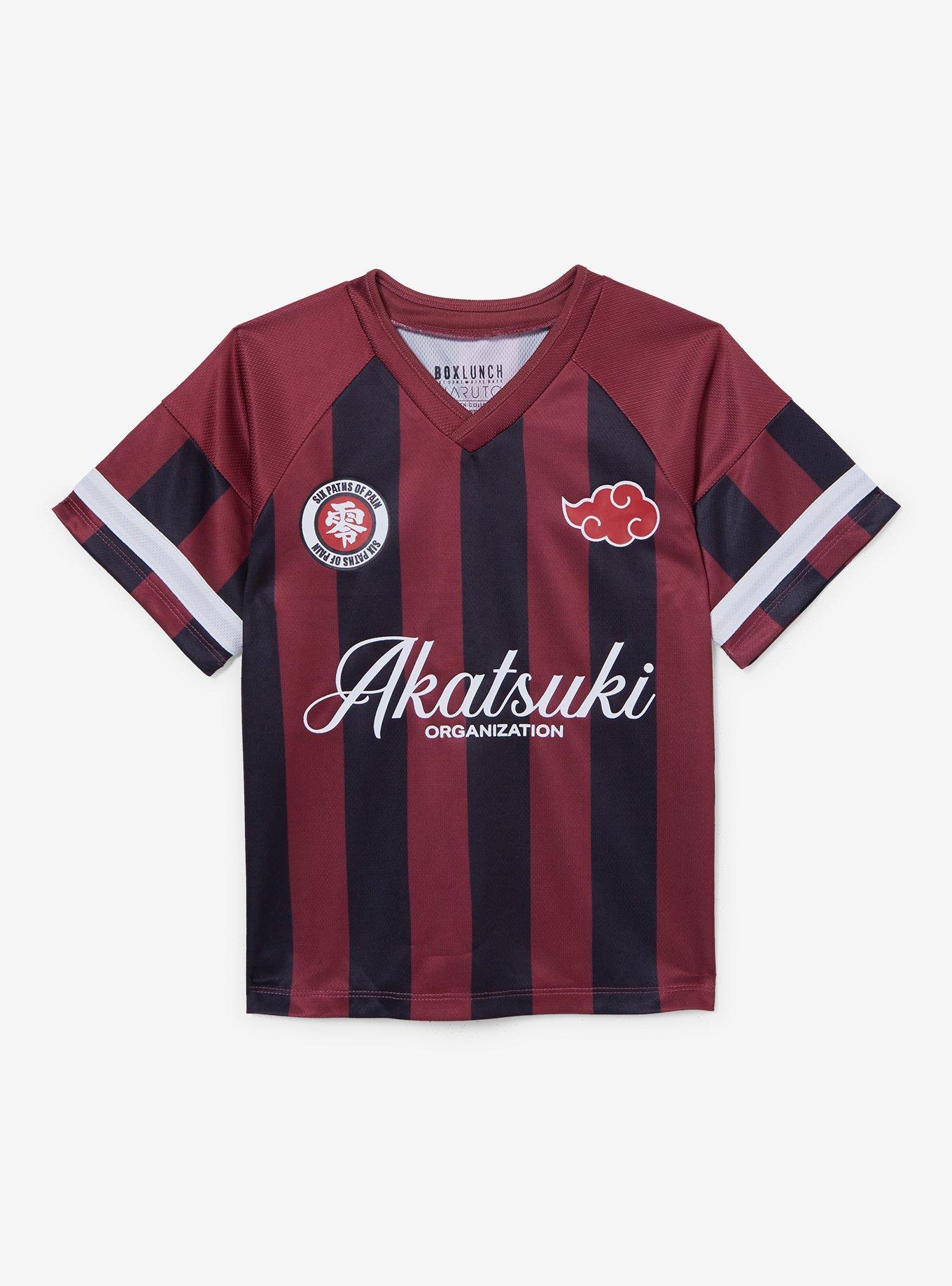 Naruto Shippuden Akatsuki Organization Toddler Striped Soccer Jersey — BoxLunch Exclusive, , hi-res