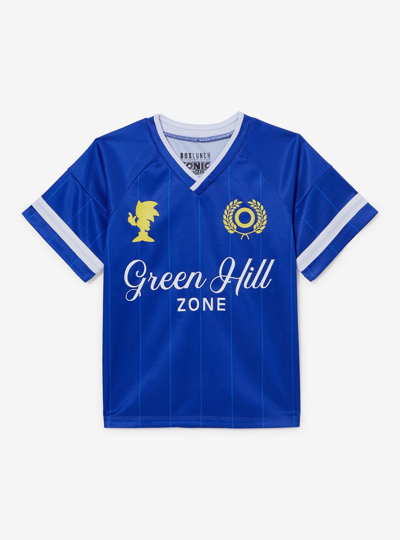 Sonic the Hedgehog Green Hill Zone Toddler Soccer Jersey BoxLunch Exclusive 24$