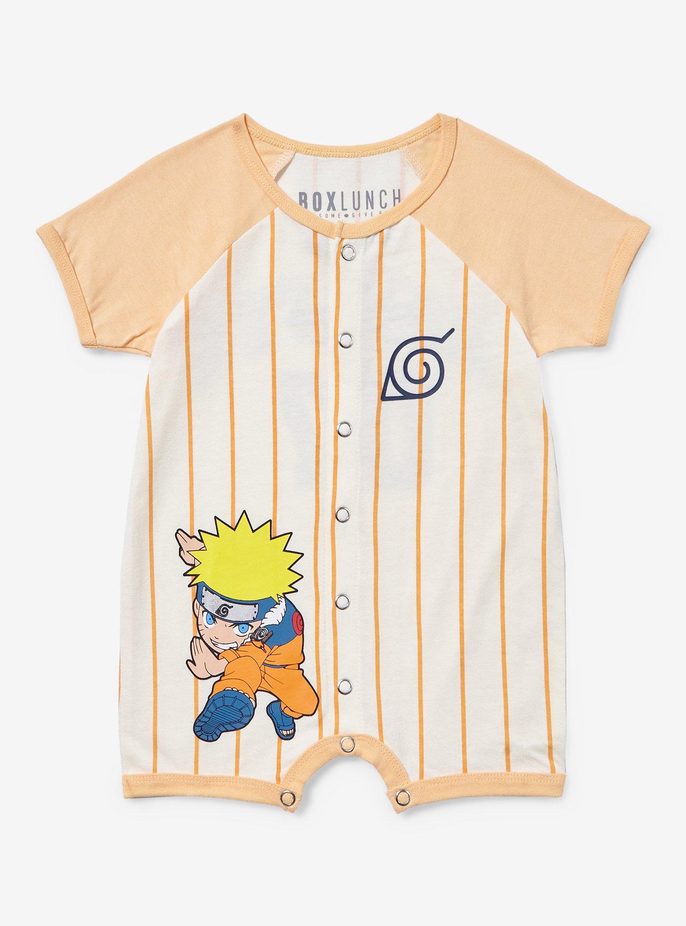 Naruto Shippuden Naruto Striped Jersey Infant One-Piece - BoxLunch Exclusive, , hi-res