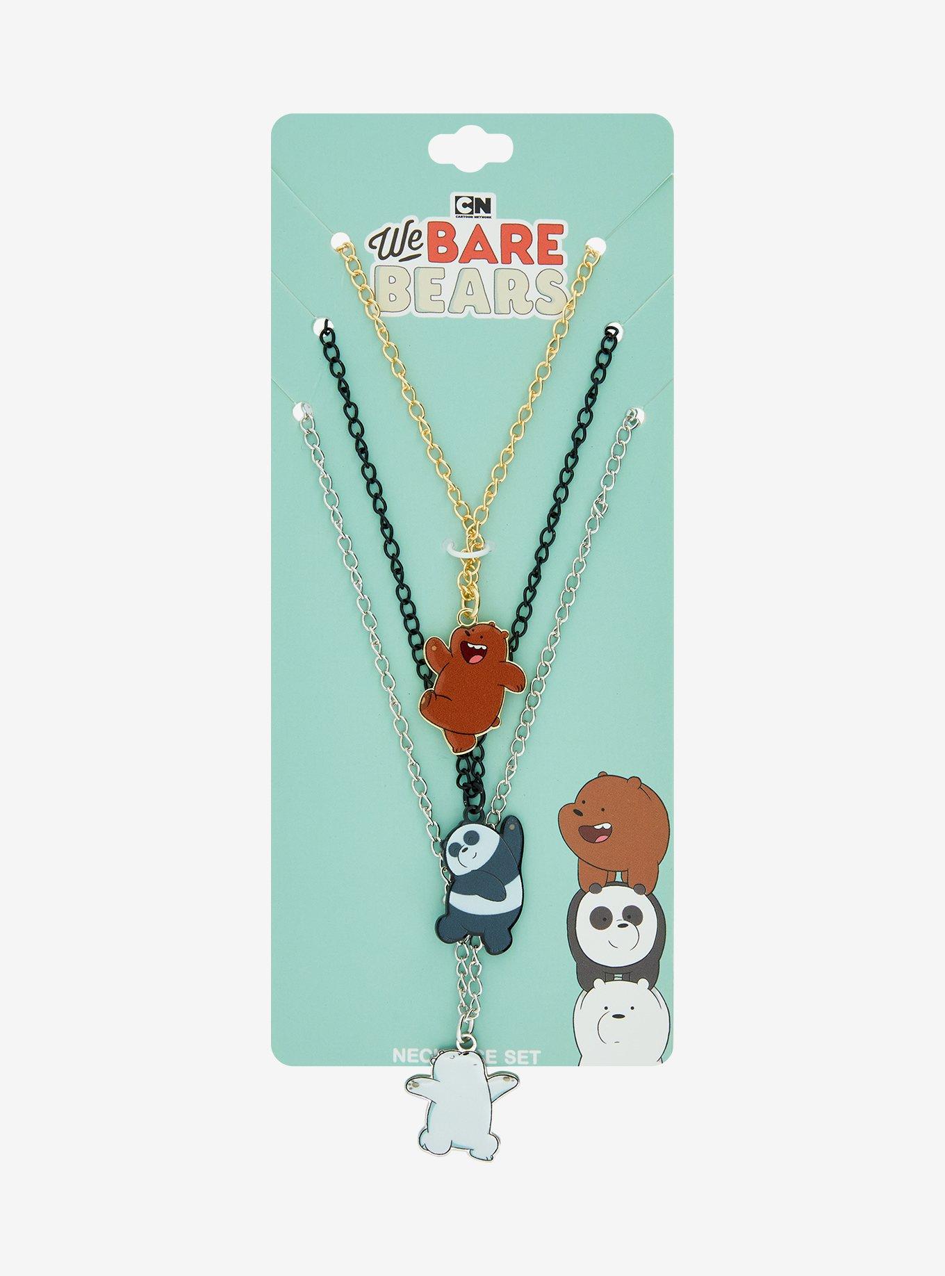 We Bare Bears Trio Necklace Set, , hi-res