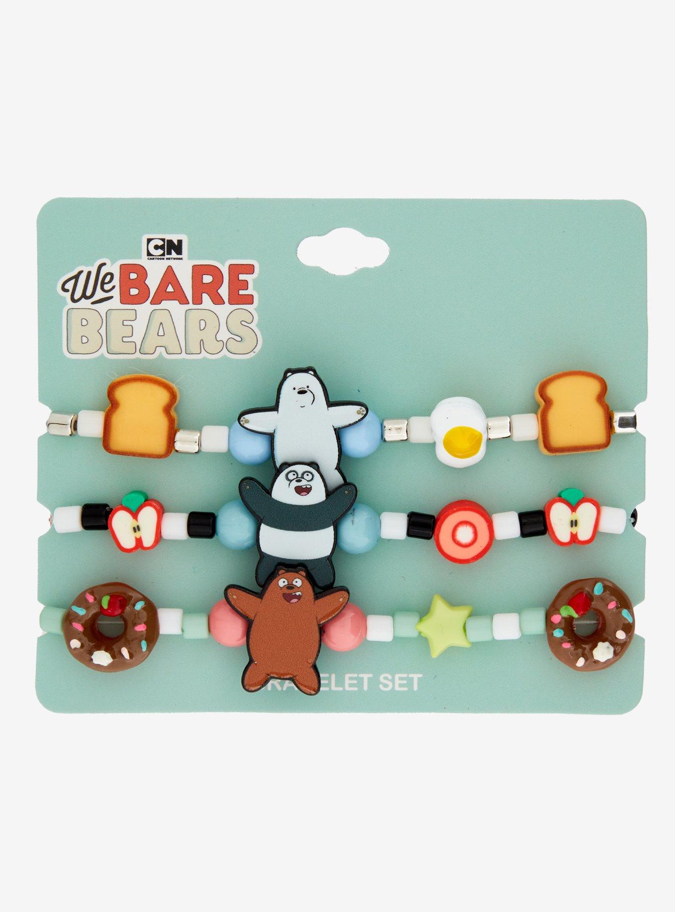 We Bare Bears Trio Bead Bracelet Set, , hi-res