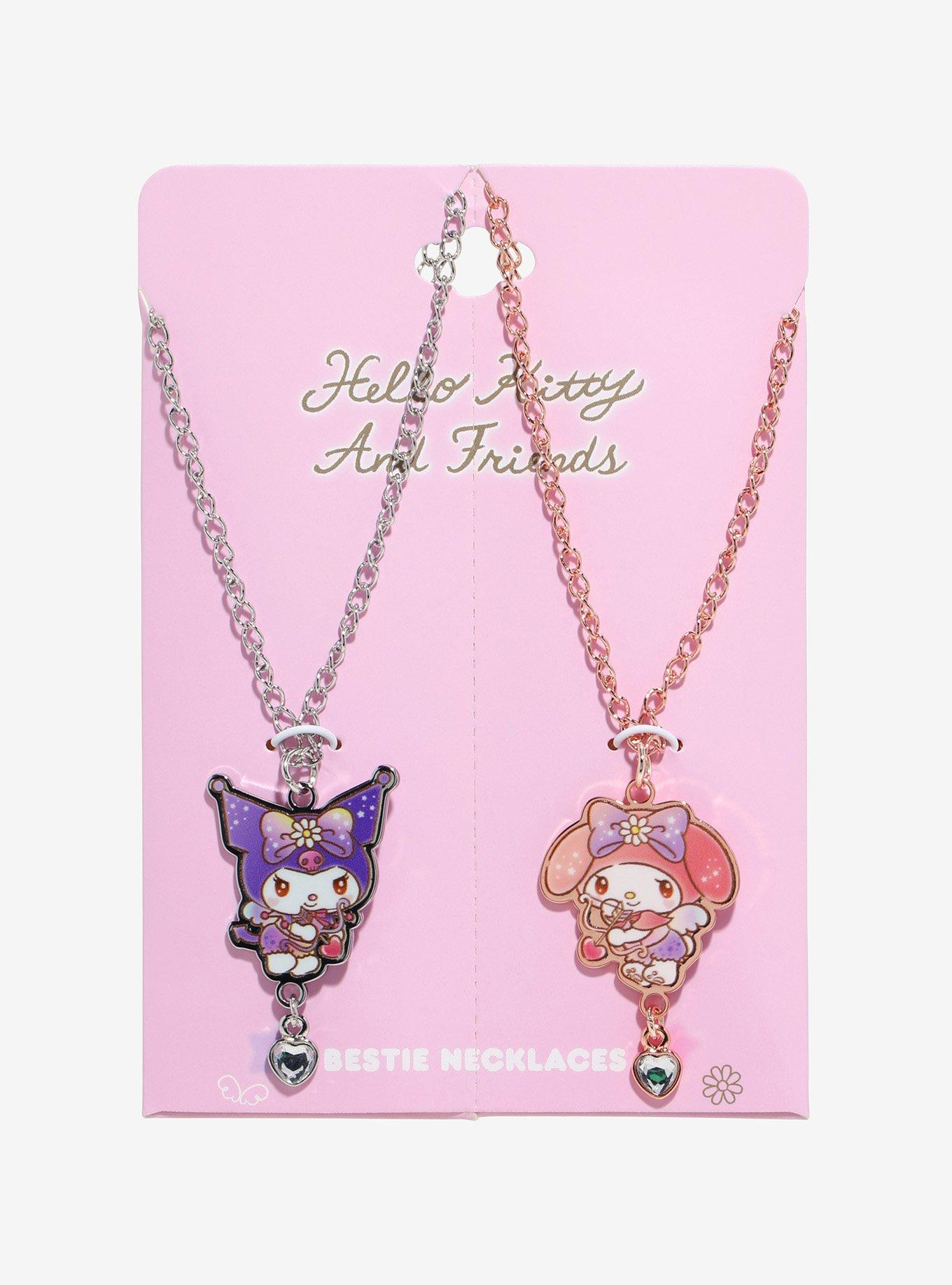 My Melody & Kuromi Cupid Best Friend Necklace Set, , hi-res