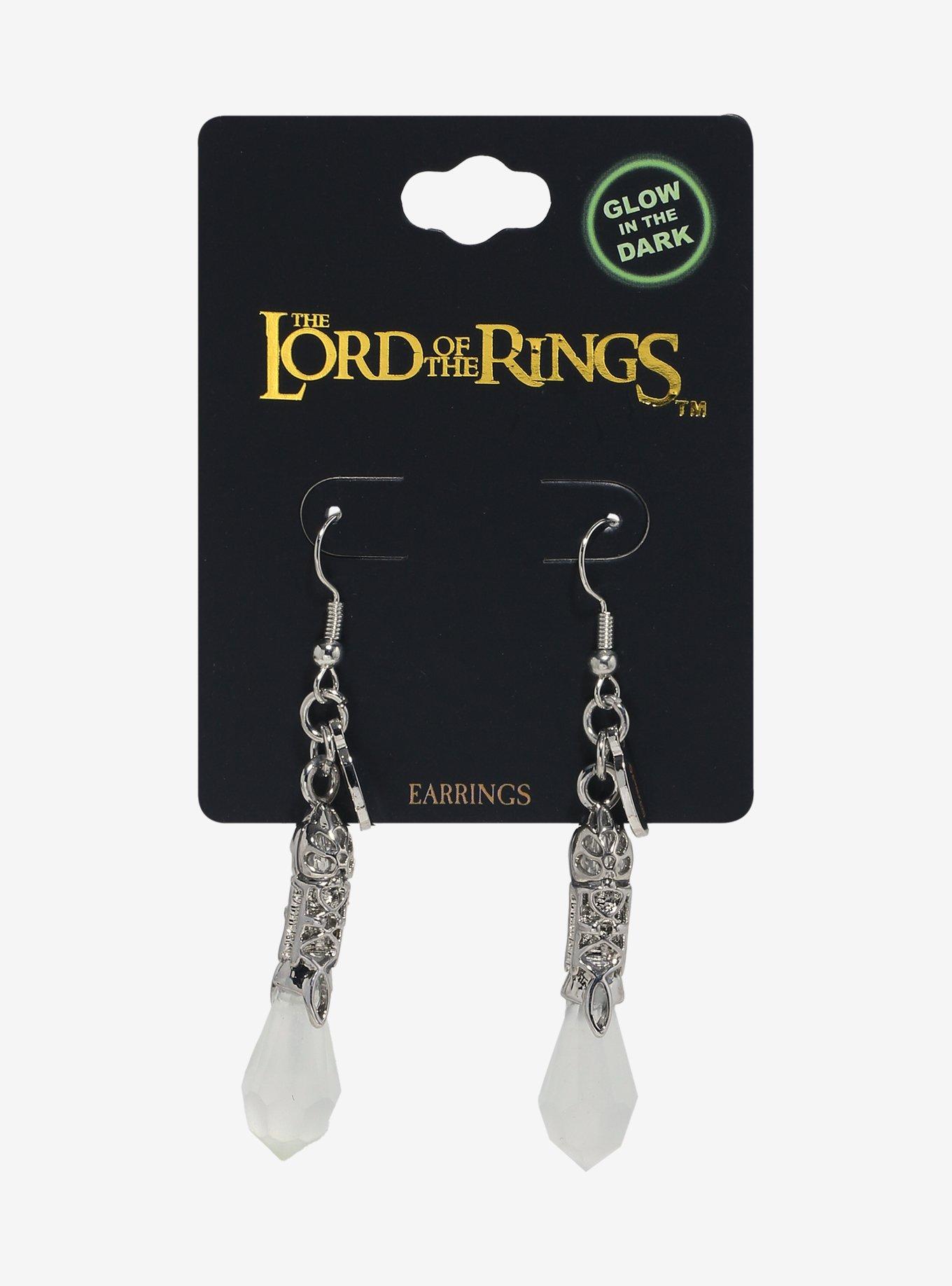 The Lord Of The Rings Galadriel Glow-In-The-Dark Drop Earrings, , hi-res