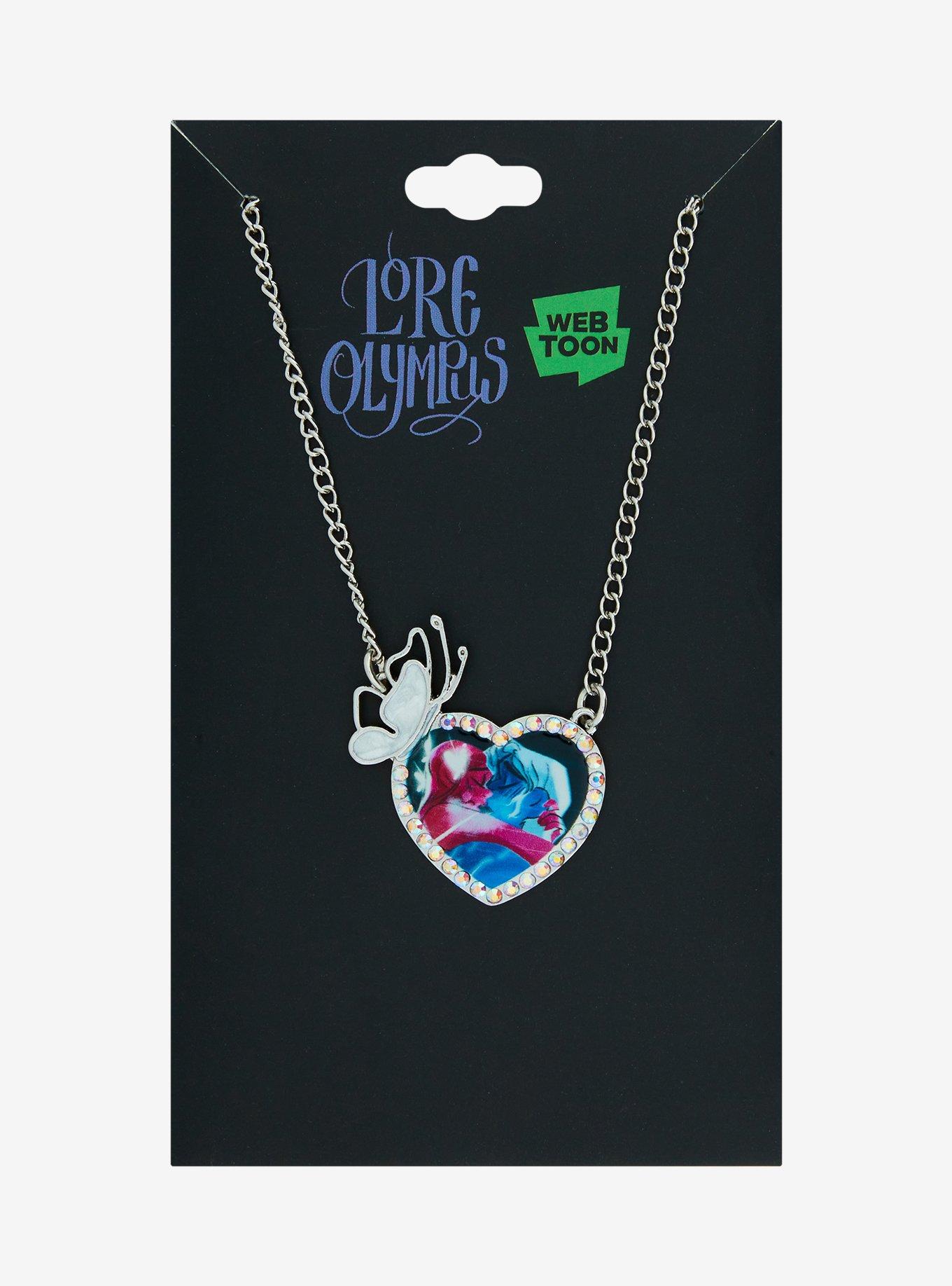 Lore Olympus Persephone & Hades Heart Necklace, , hi-res