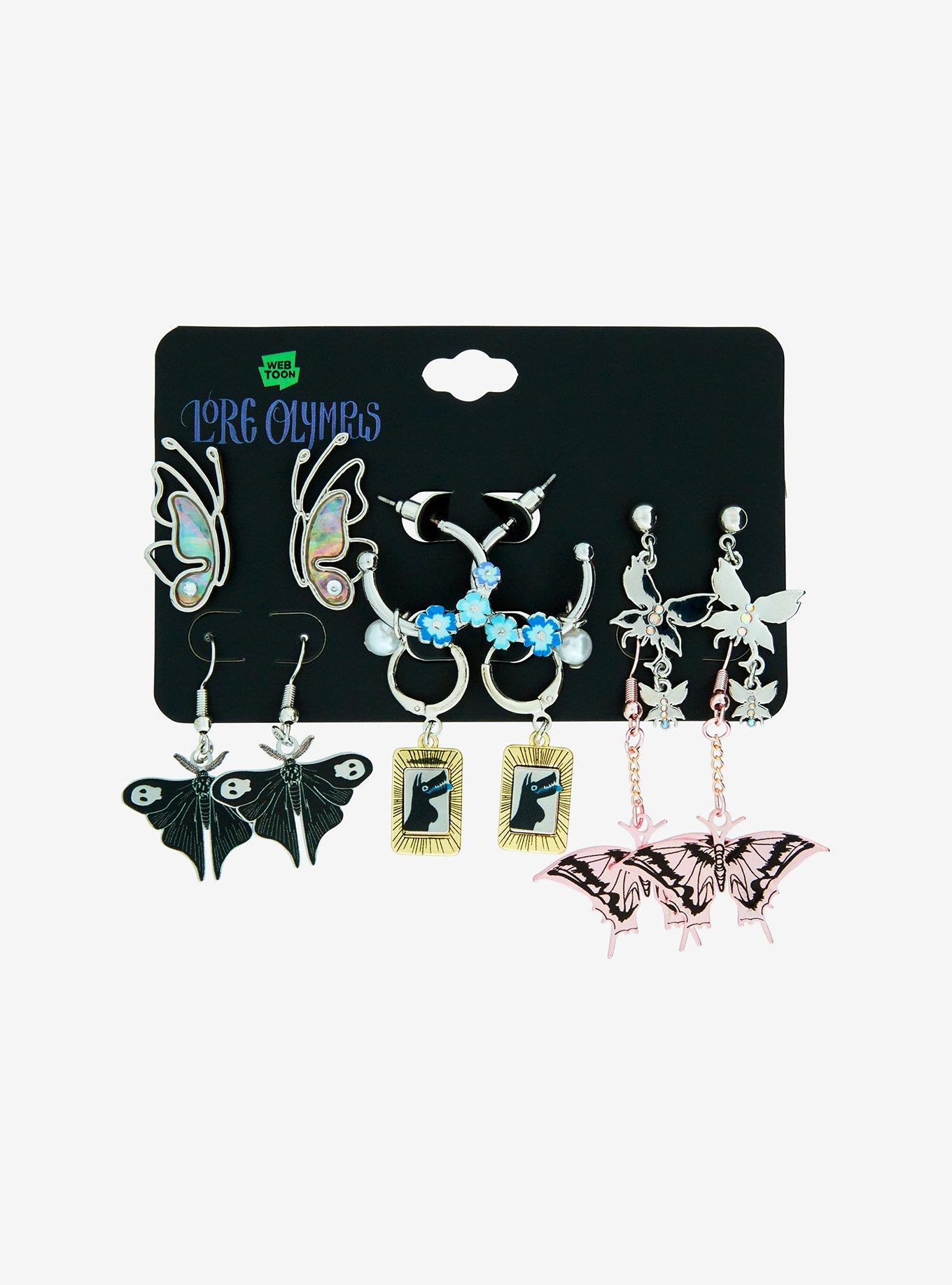 Lore Olympus Hades & Persephone Icons Earring Set, , hi-res