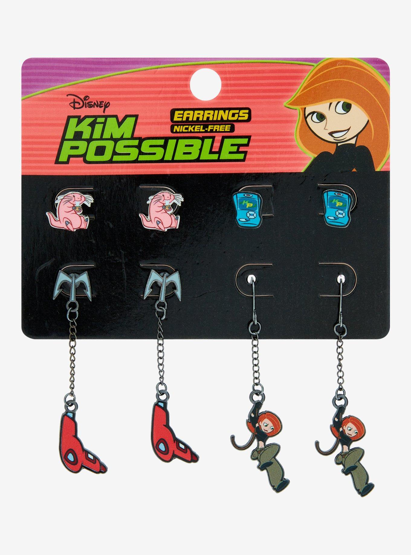 Disney Kim Possible Icons Earring Set, , hi-res