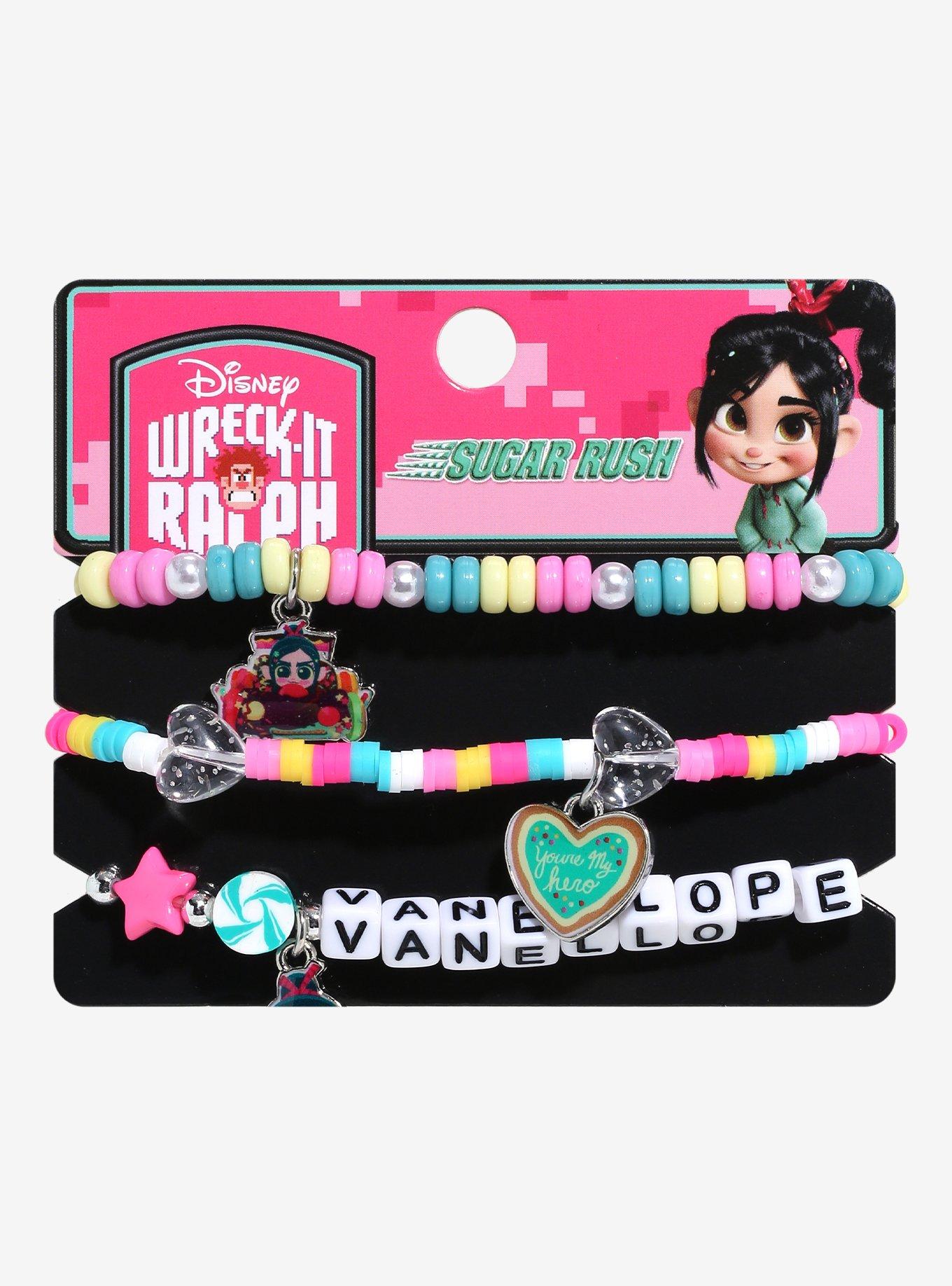 Disney Wreck-It Ralph Vanellope Bead Bracelet Set, , hi-res