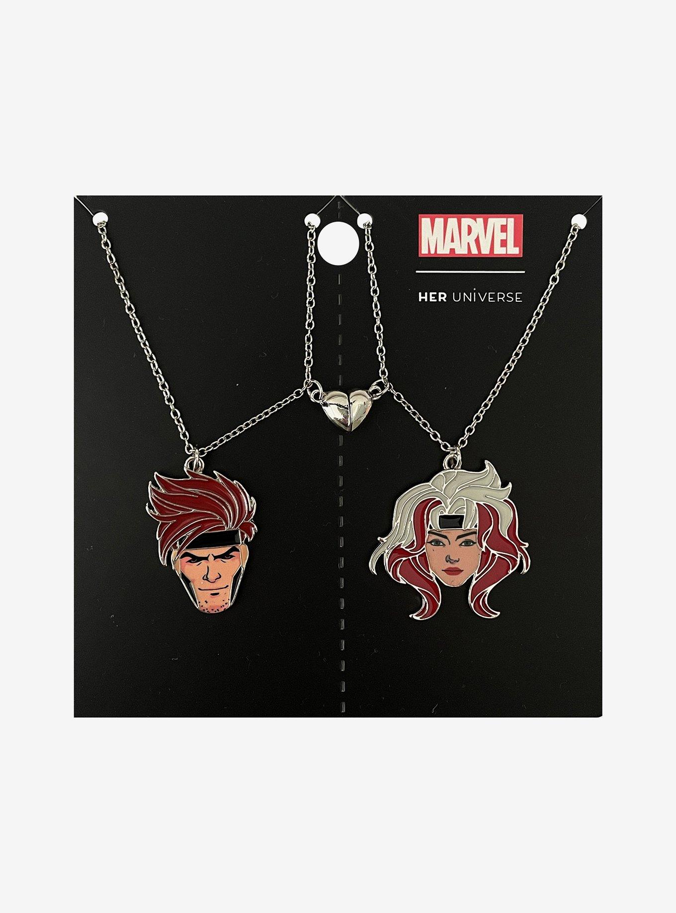 Her Universe Marvel X-Men '97 Gambit & Rogue Best Friend Necklace Set, , hi-res