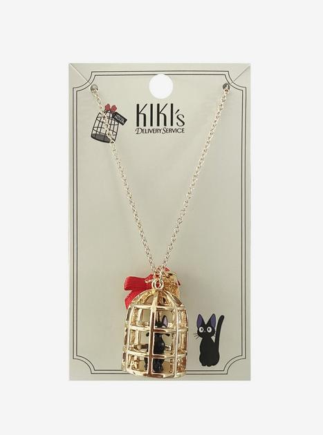 アクセサリー KikI Studio Ghibli® Kiki's Delivery Service Jiji Cage Necklace | Hot Topic