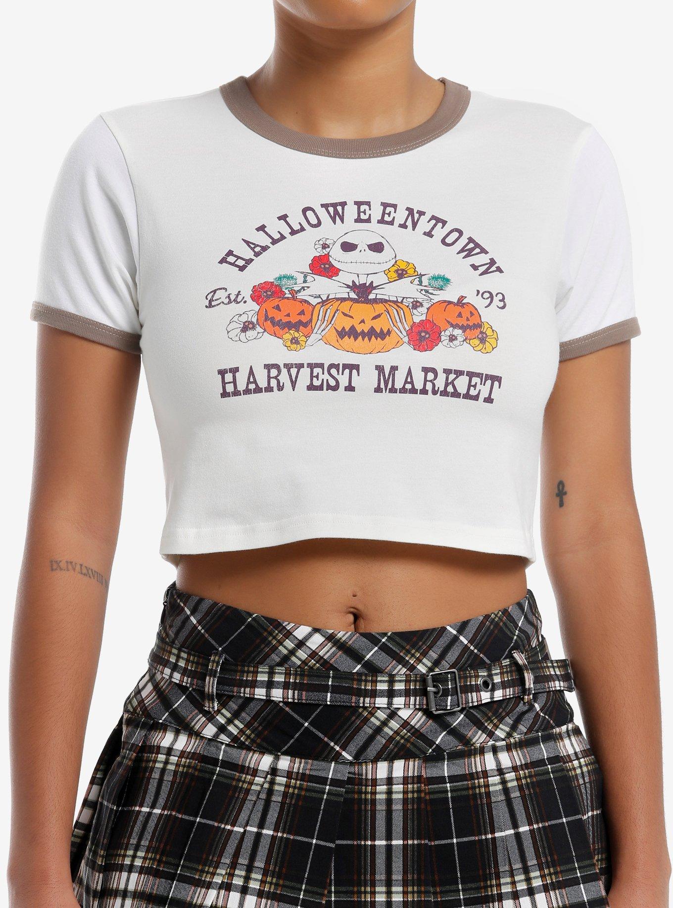 The Nightmare Before Christmas Harvest Market Girls Ringer Baby T-Shirt, , hi-res