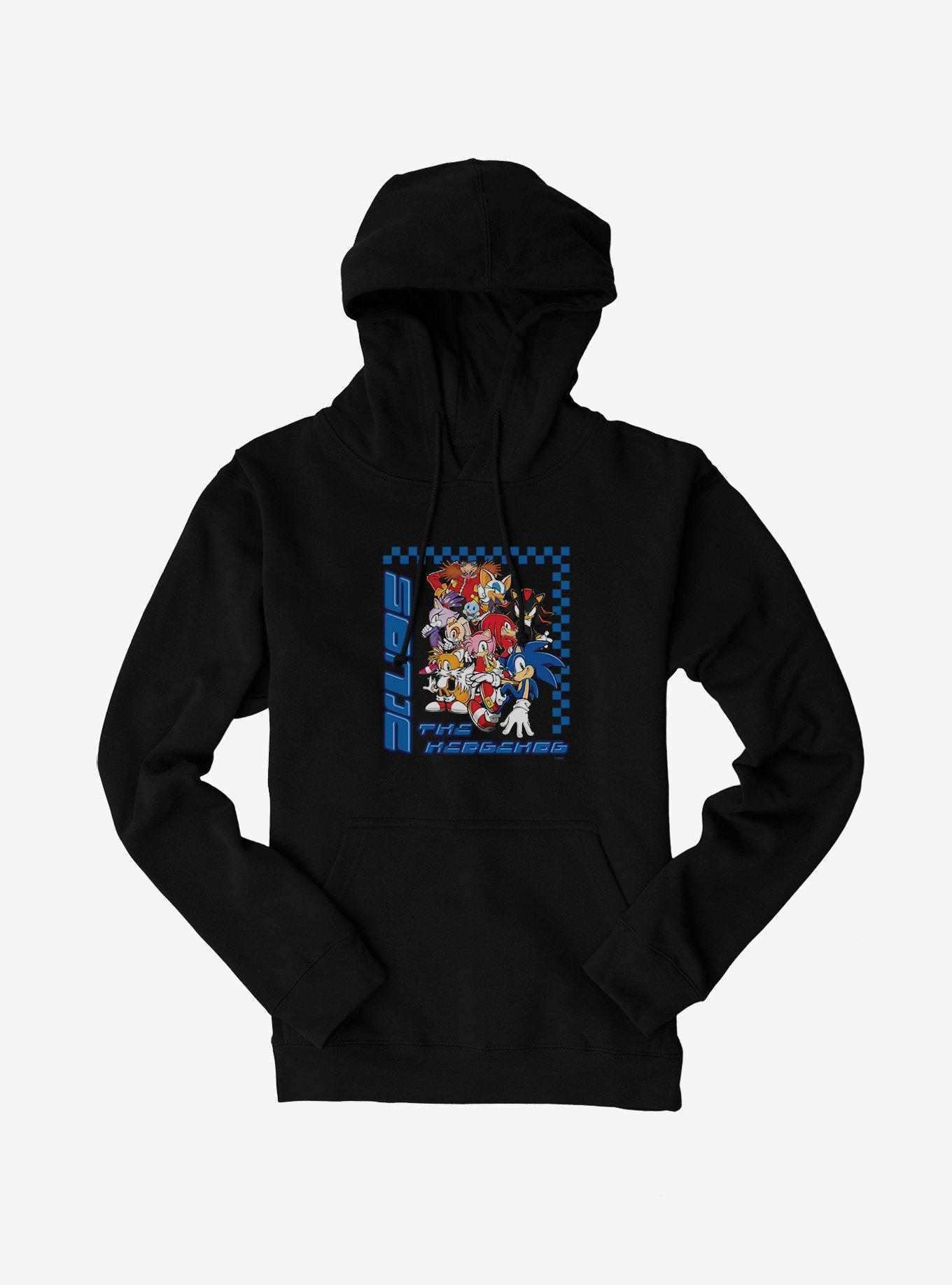 Sonic The Hedgehog Group Checkered Hoodie, , hi-res