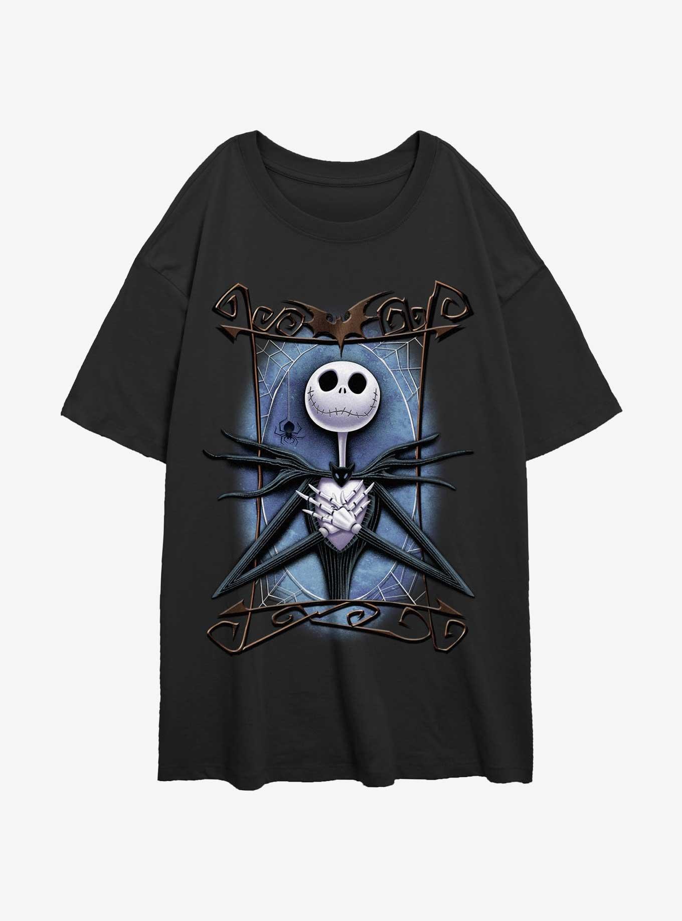 The Nightmare Before Christmas Framed Jack Girls Oversized T-Shirt, , hi-res