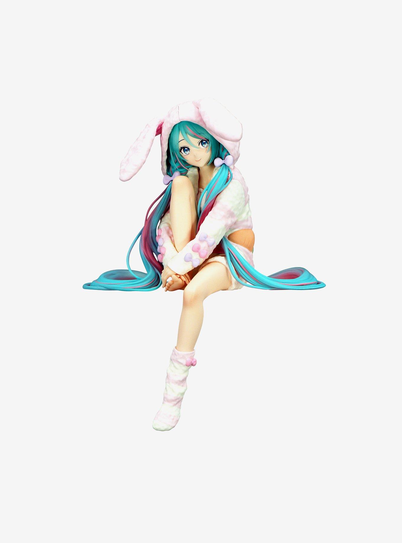 FuRyu Vocaloid Noodle Stopper Hatsune Miku Figure (Rabbit Ear Hood Ver.), , hi-res