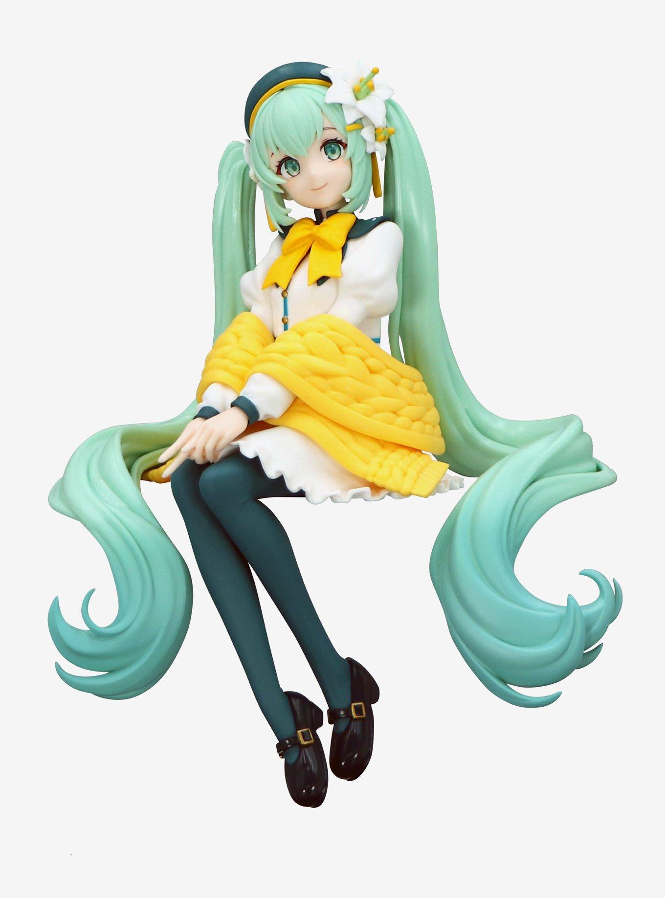 FuRyu Vocaloid Noodle Stopper Hatsune Miku Figure (Flower Fairy Lily White Ver.), , hi-res