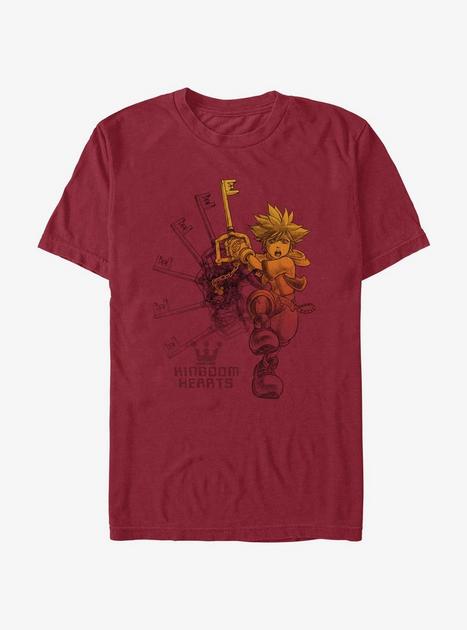 Disney Kingdom Hearts Key Stroke T-Shirt - RED | Hot Topic