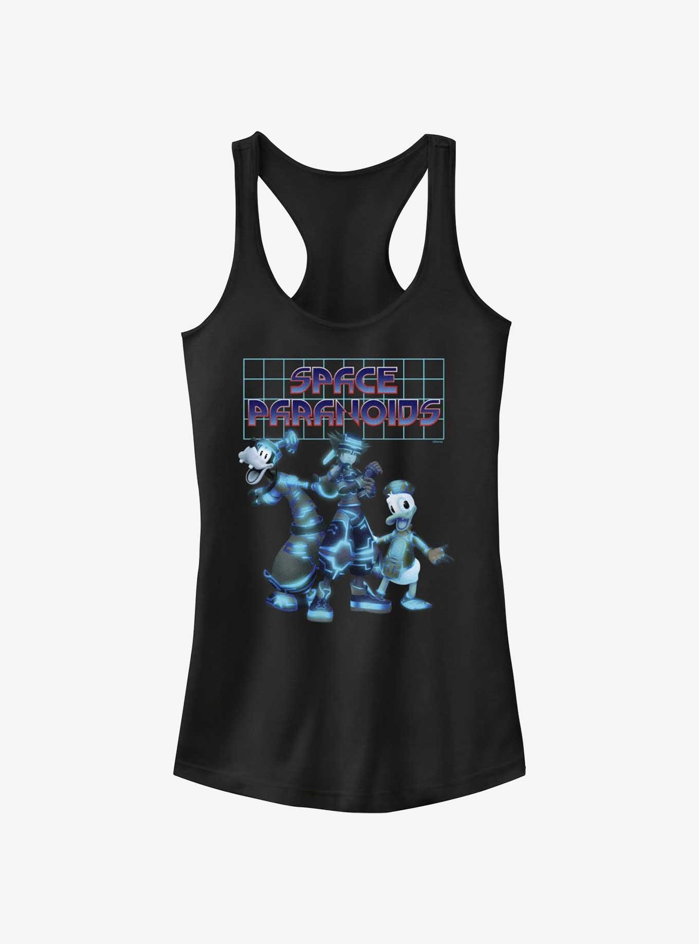 Disney Kingdom Hearts Space Paranoids Girls Tank, BLACK, hi-res