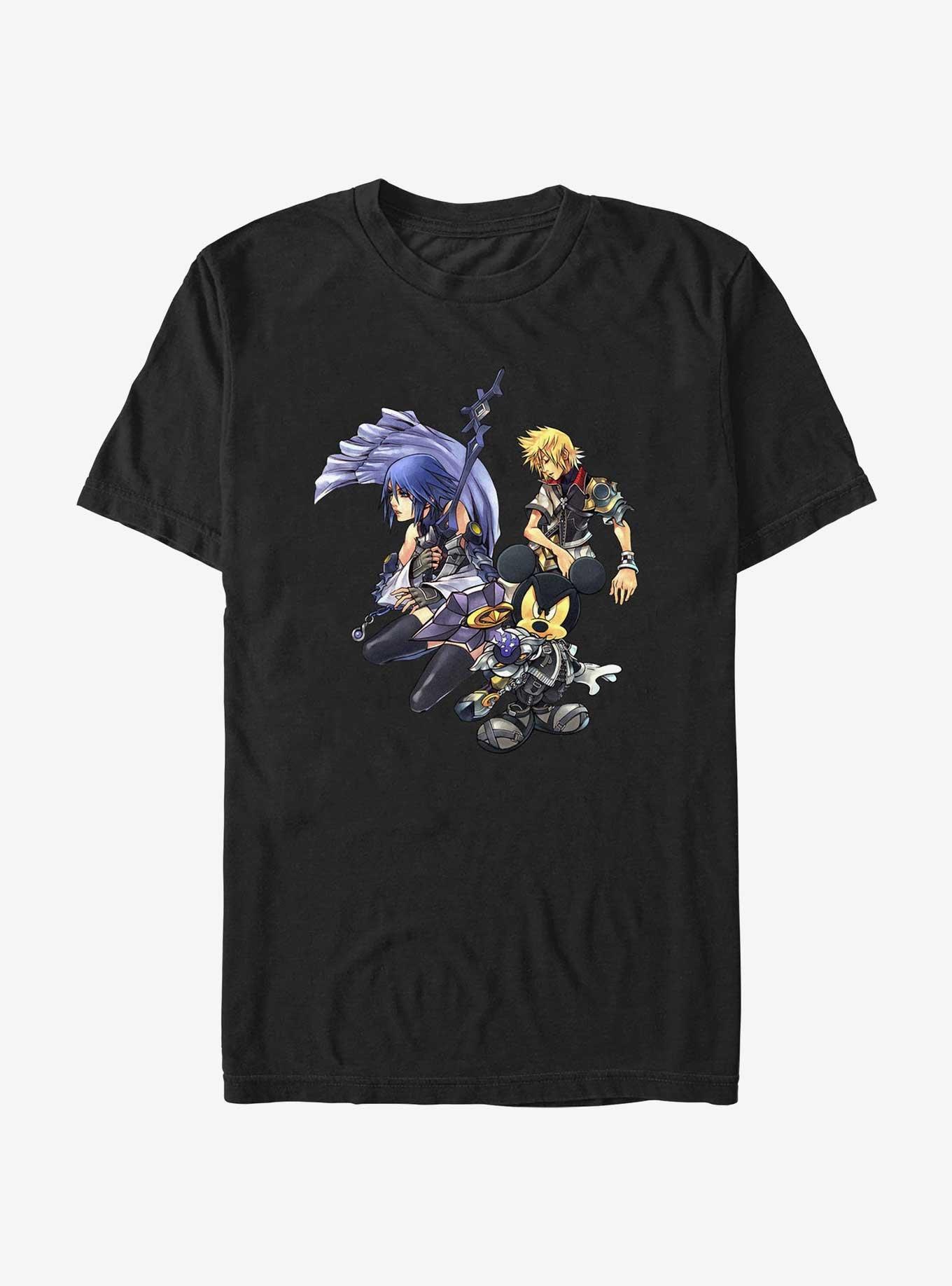 Disney Kingdom Hearts Melding Heart T-Shirt, BLACK, hi-res