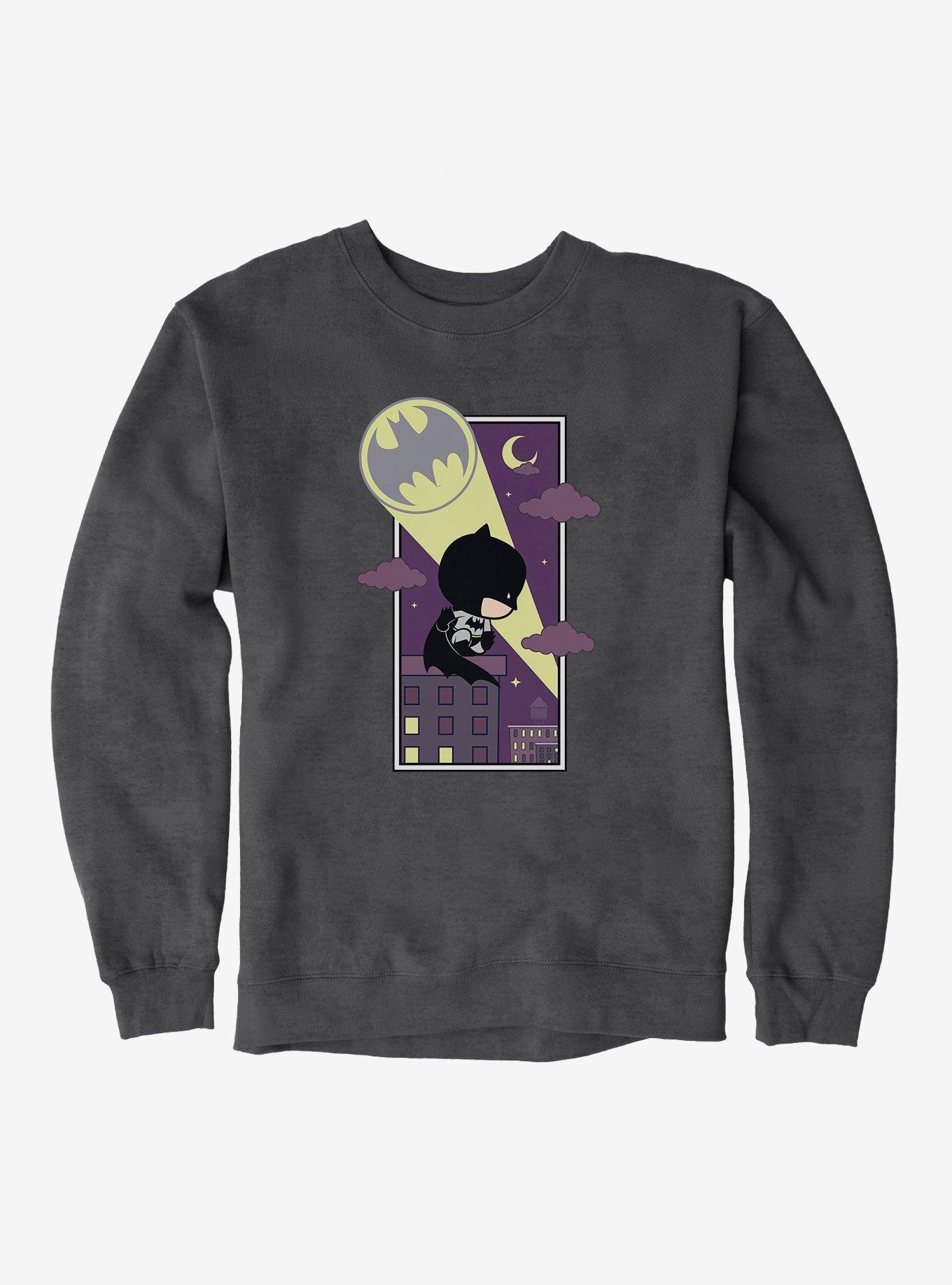 Batman Chibi Batman Lookout Sweatshirt, DARK HEATHER, hi-res