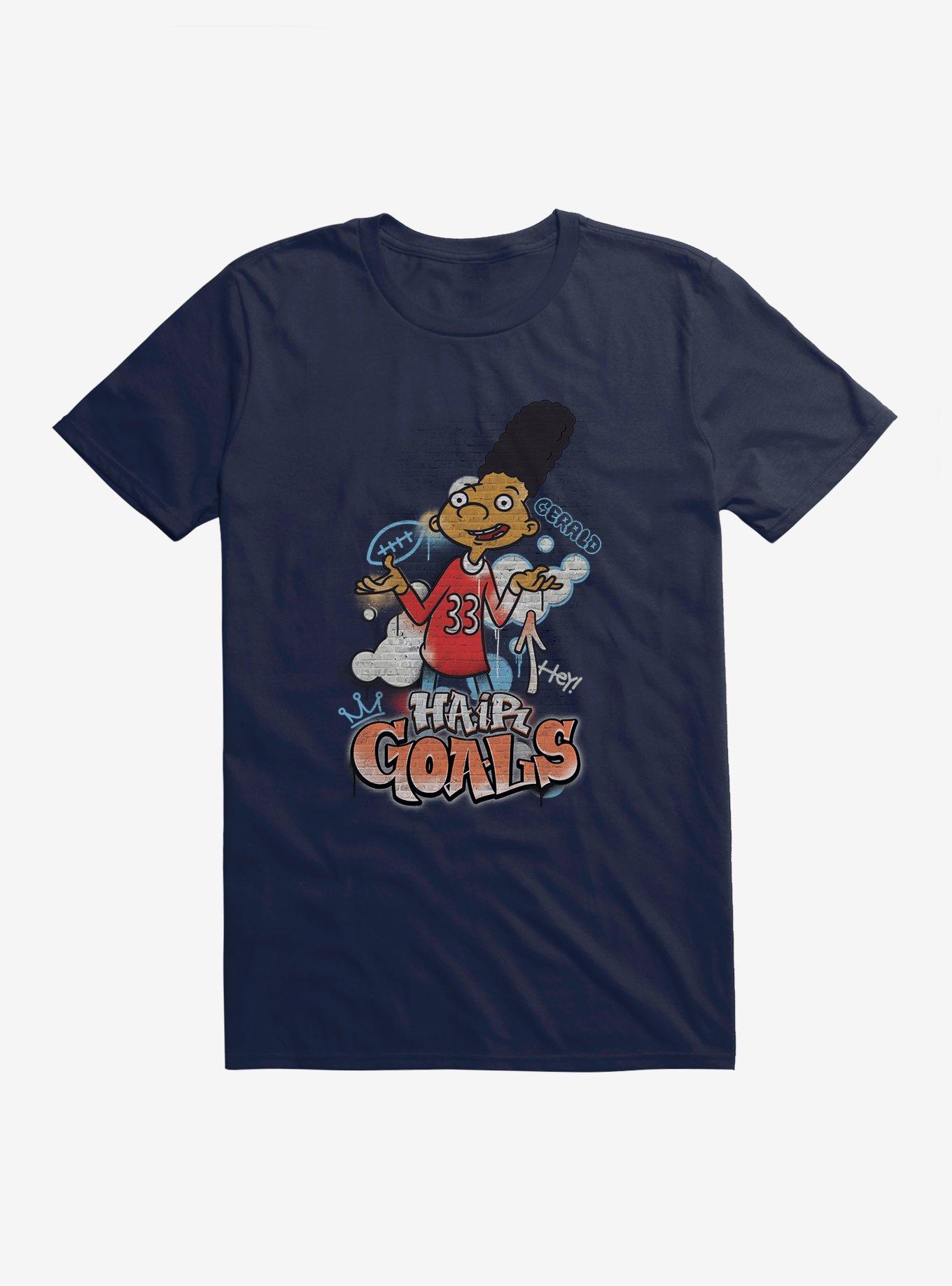 Hey Arnold! Gerald Hair Goals T-Shirt, MIDNIGHT NAVY, hi-res