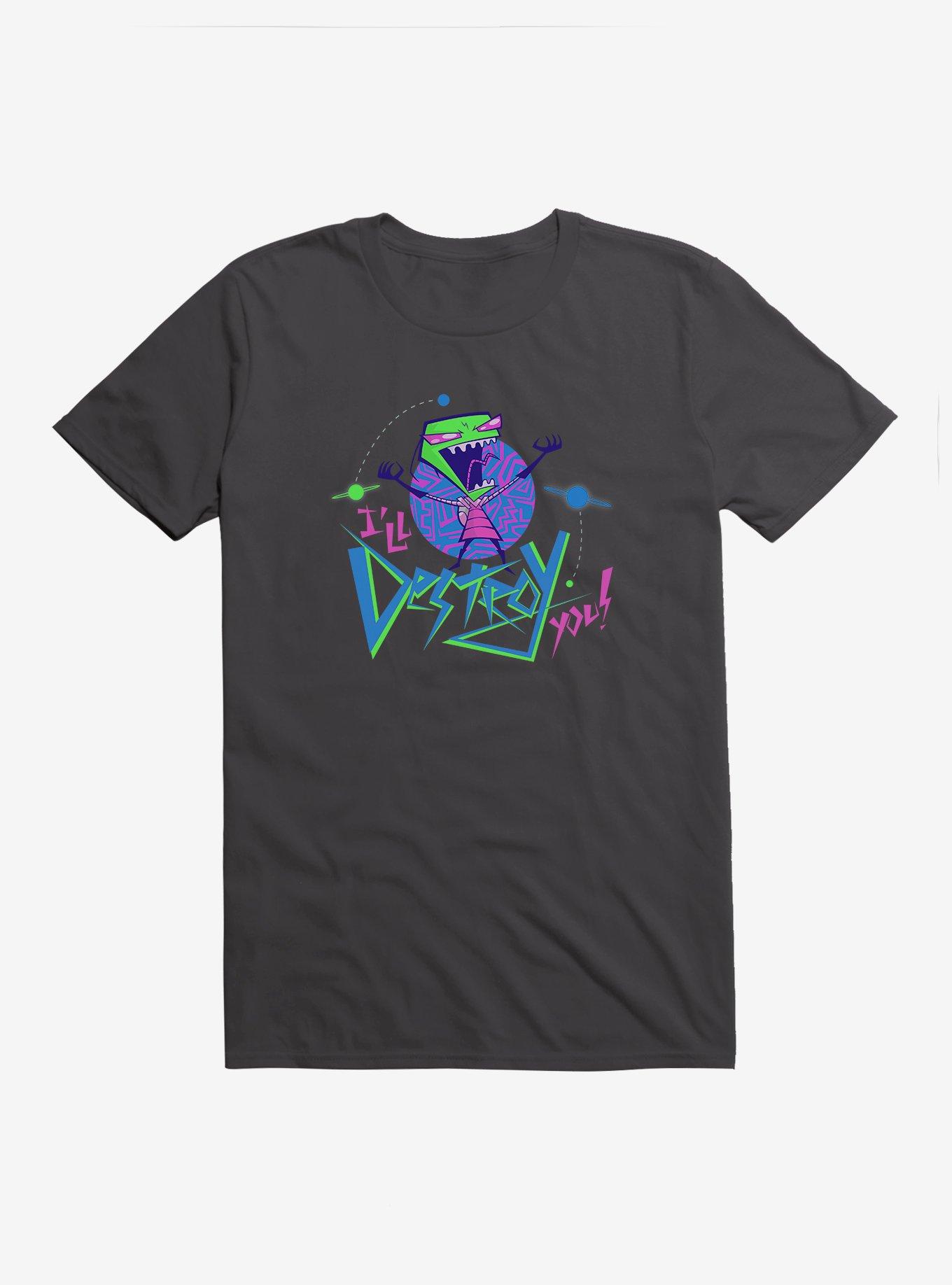 Invader Zim I'll Destroy You T-Shirt, HEAVY METAL, hi-res