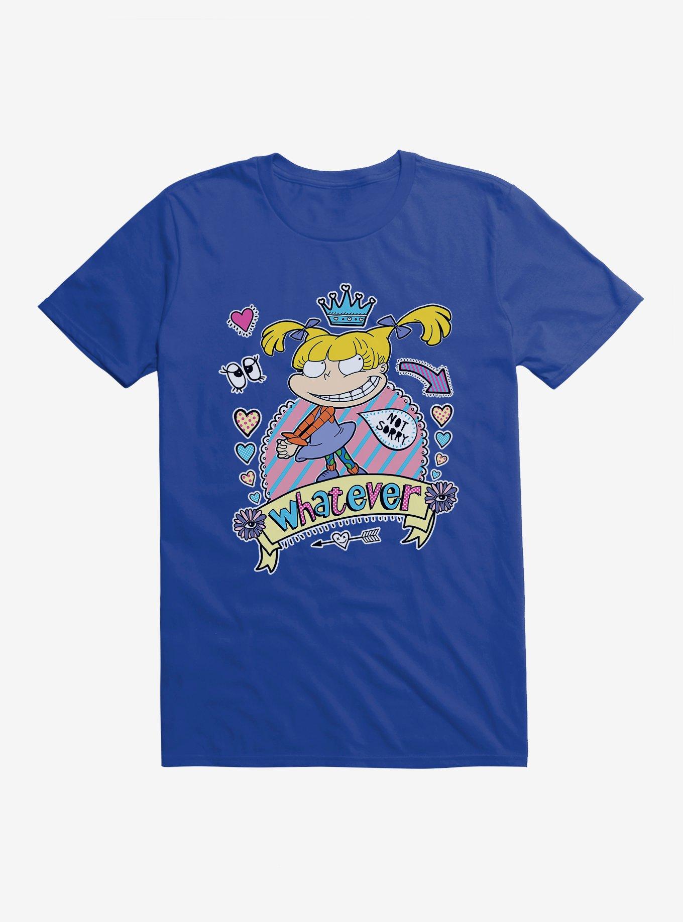 Rugrats Angelica Whatever, Not Sorry T-Shirt, ROYAL, hi-res