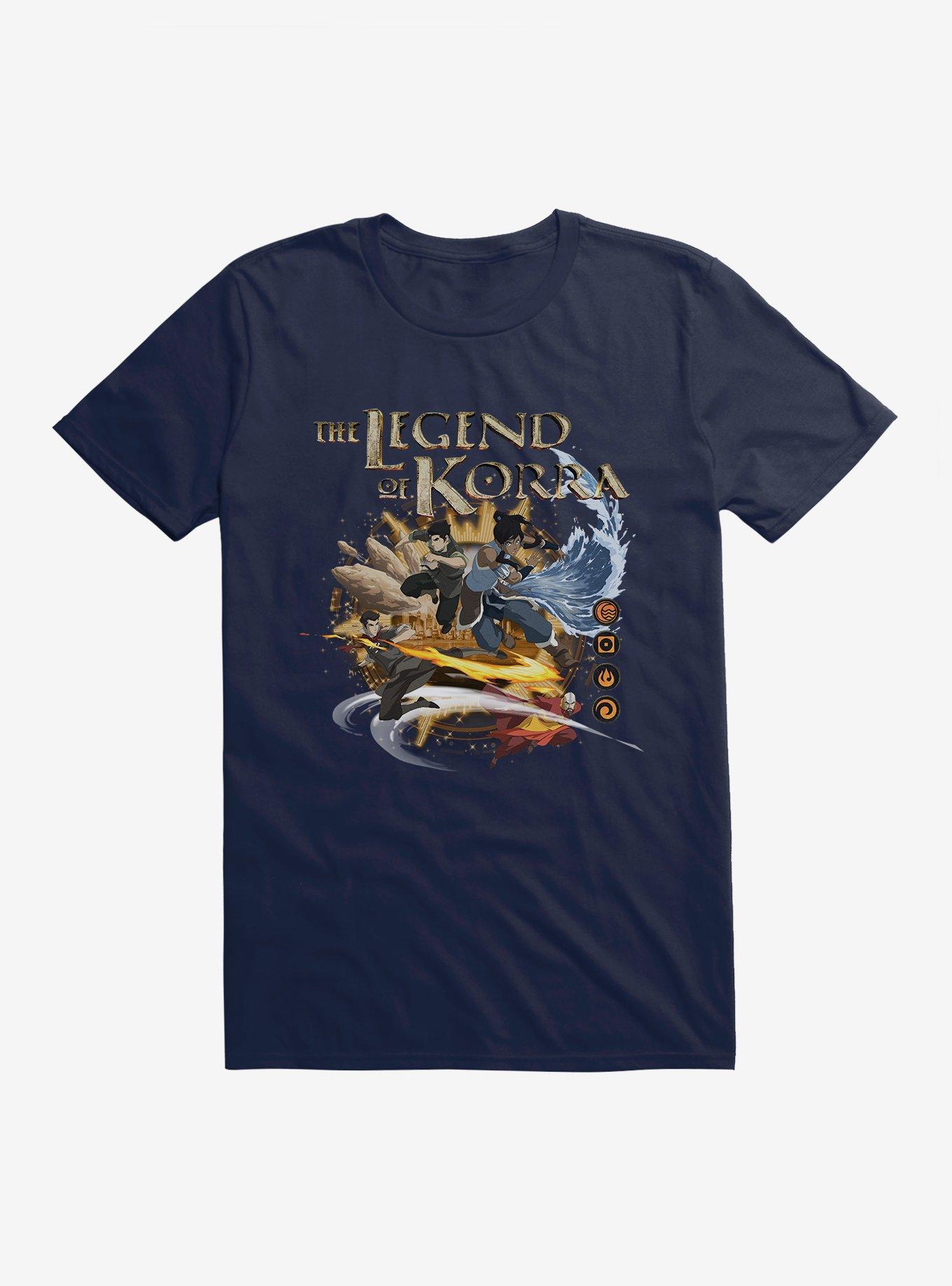 The Legend Of Korra Team Avatar T-Shirt, MIDNIGHT NAVY, hi-res