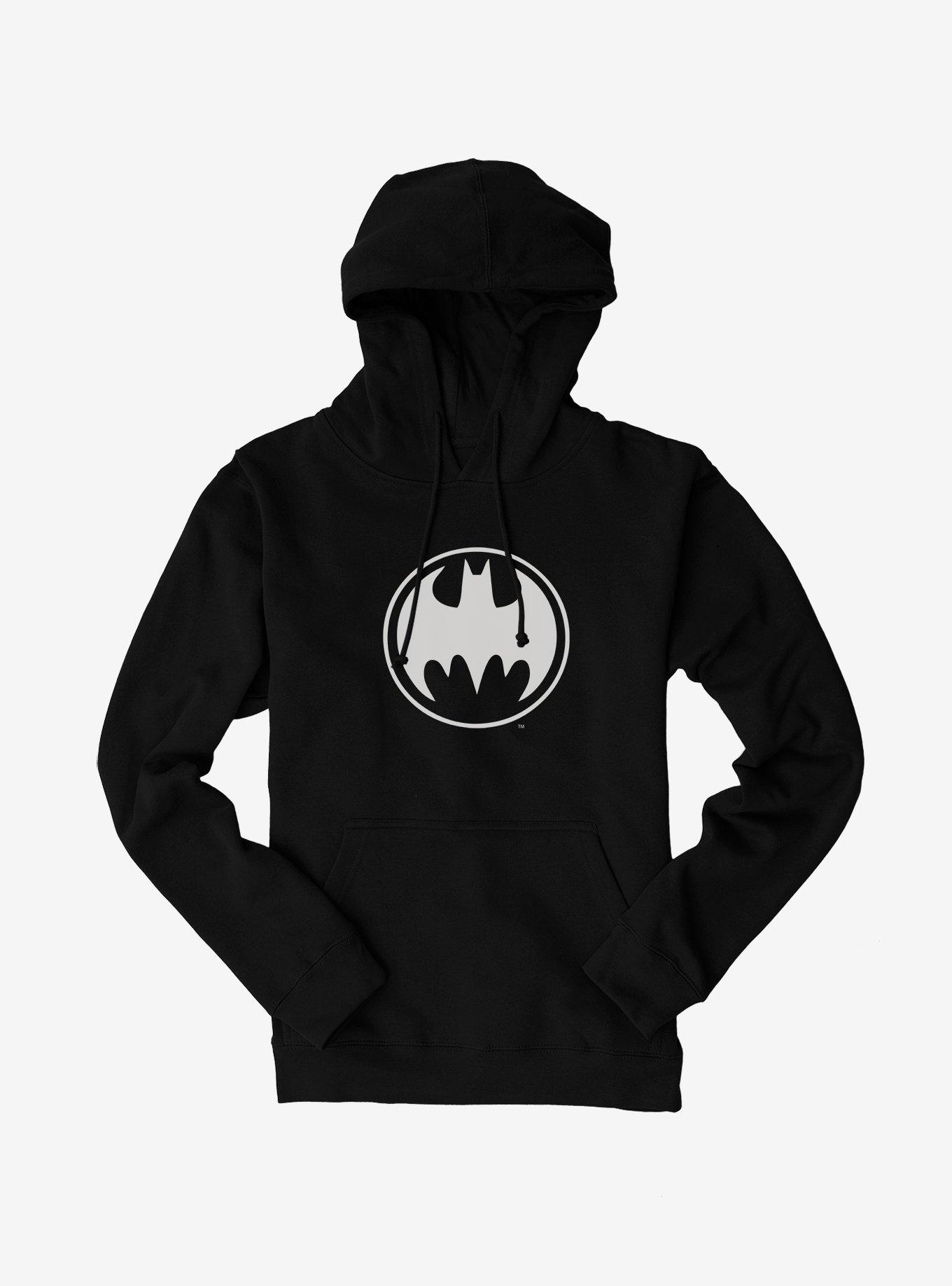 Batman Bat Signal Logo Hoodie, BLACK, hi-res