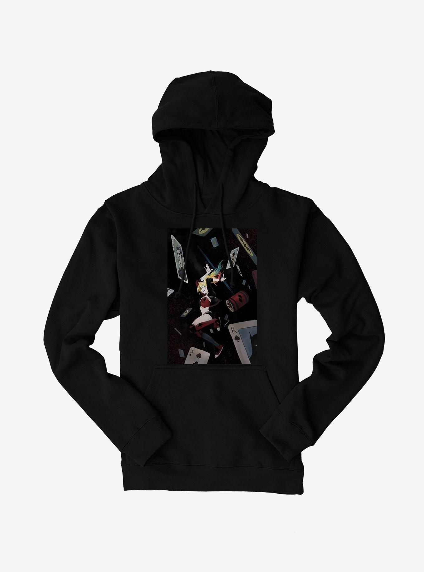 Batman Harley Quinn Deck Of Cards Hoodie, , hi-res