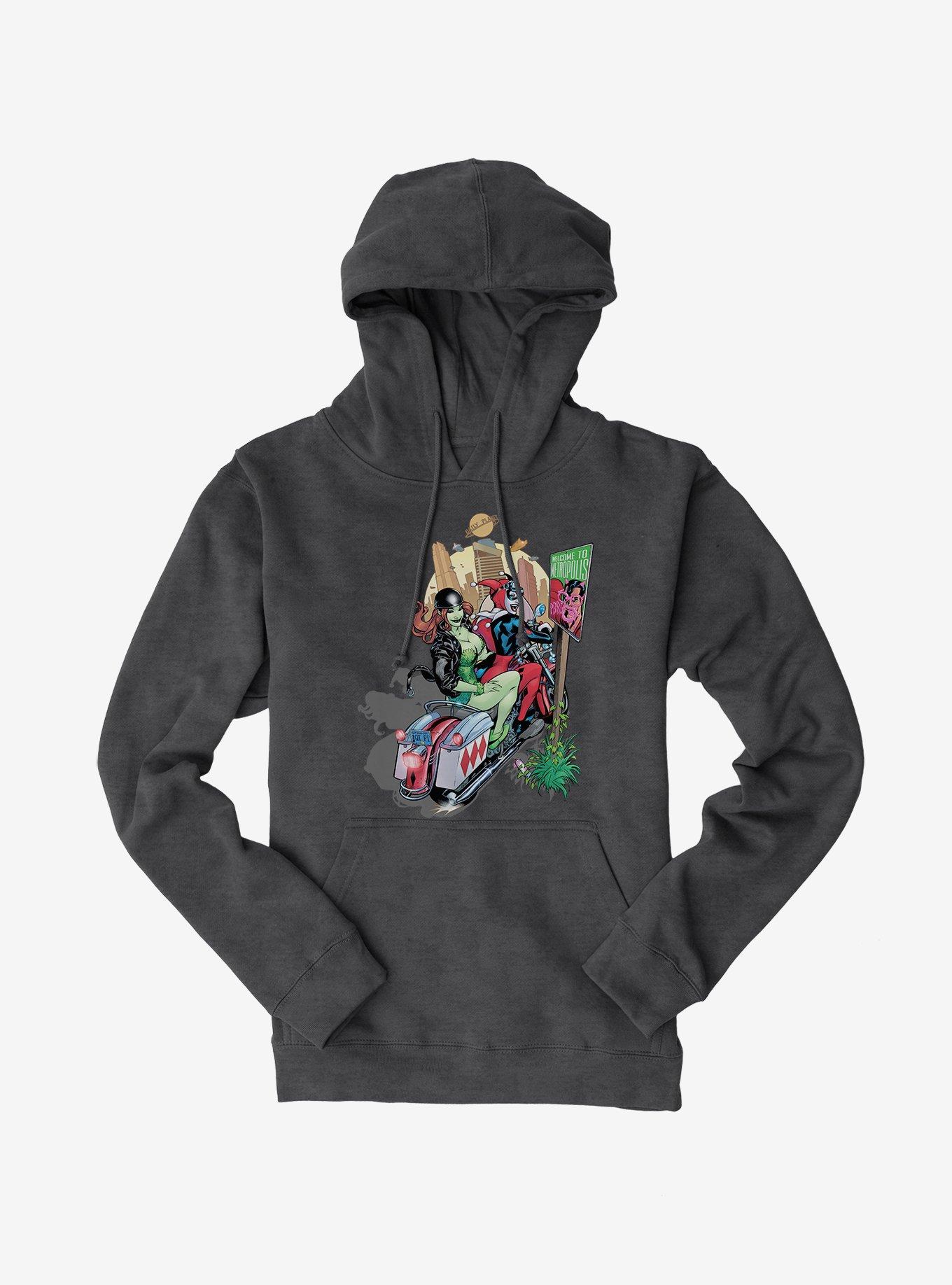 Batman Harley Quinn Poison Ivy Motorcycle Hoodie, , hi-res