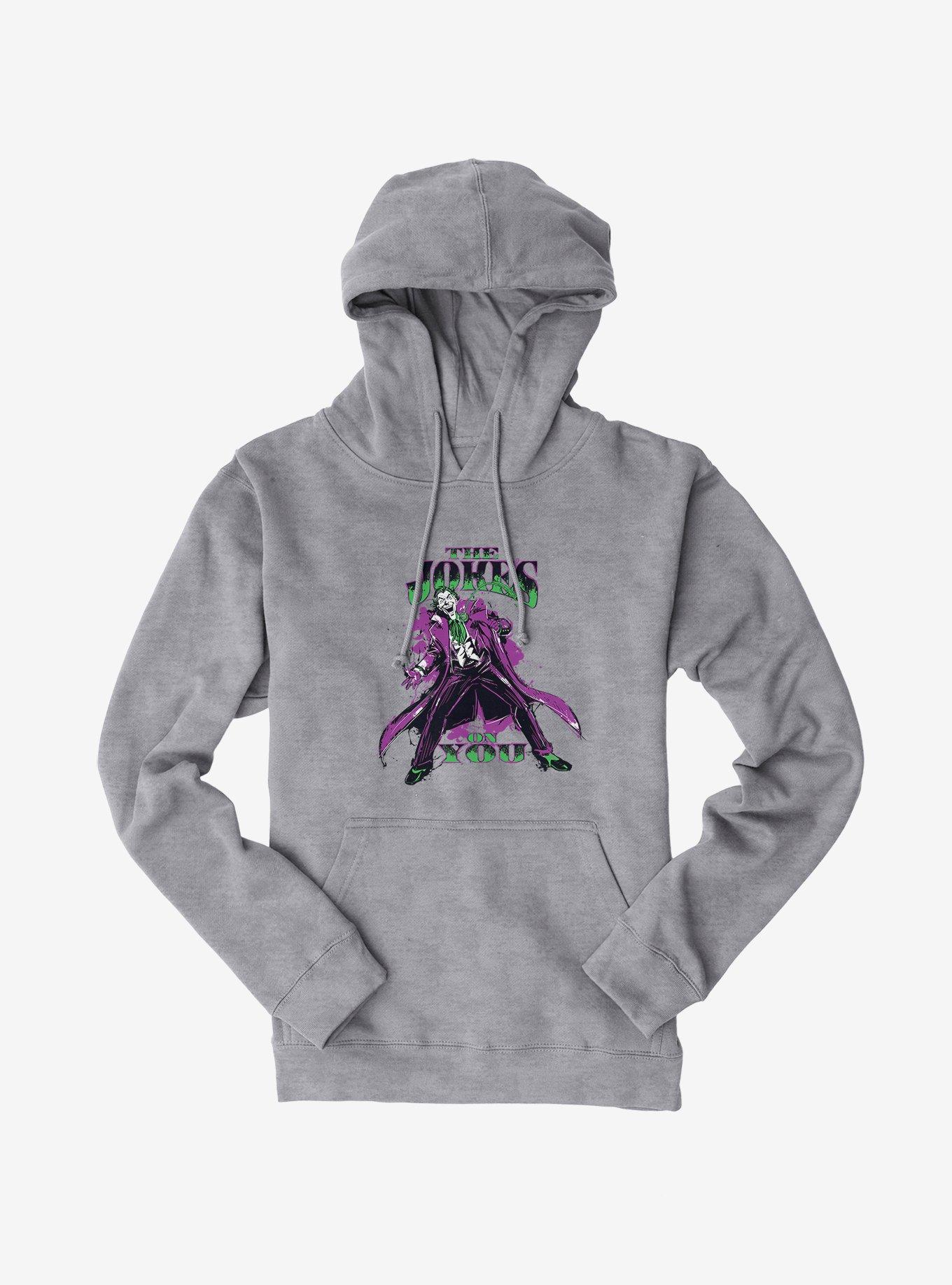 Batman Joker The Jokes On You Splatter Hoodie, , hi-res