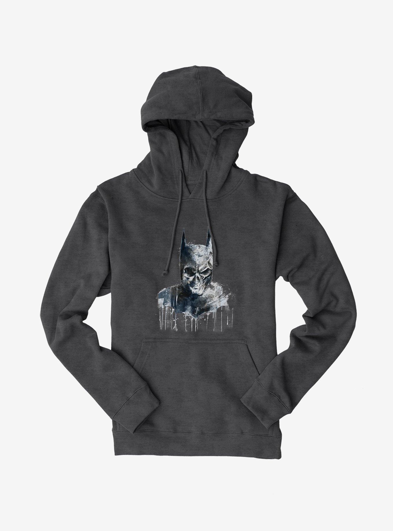 Batman Bat Mask Skeleton Hoodie, DARK HEATHER, hi-res