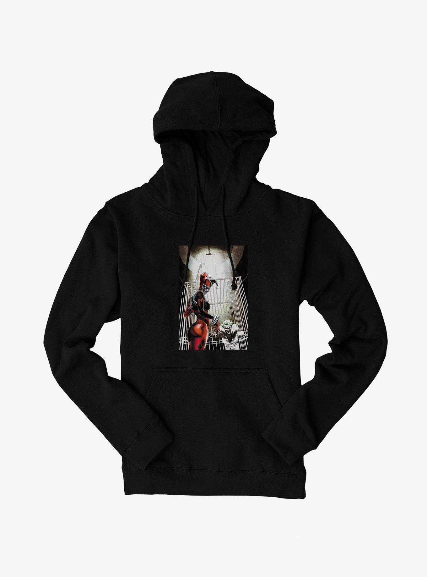 Batman The Joker And Harley Quinn Escape Hoodie BLACK Hot Topic