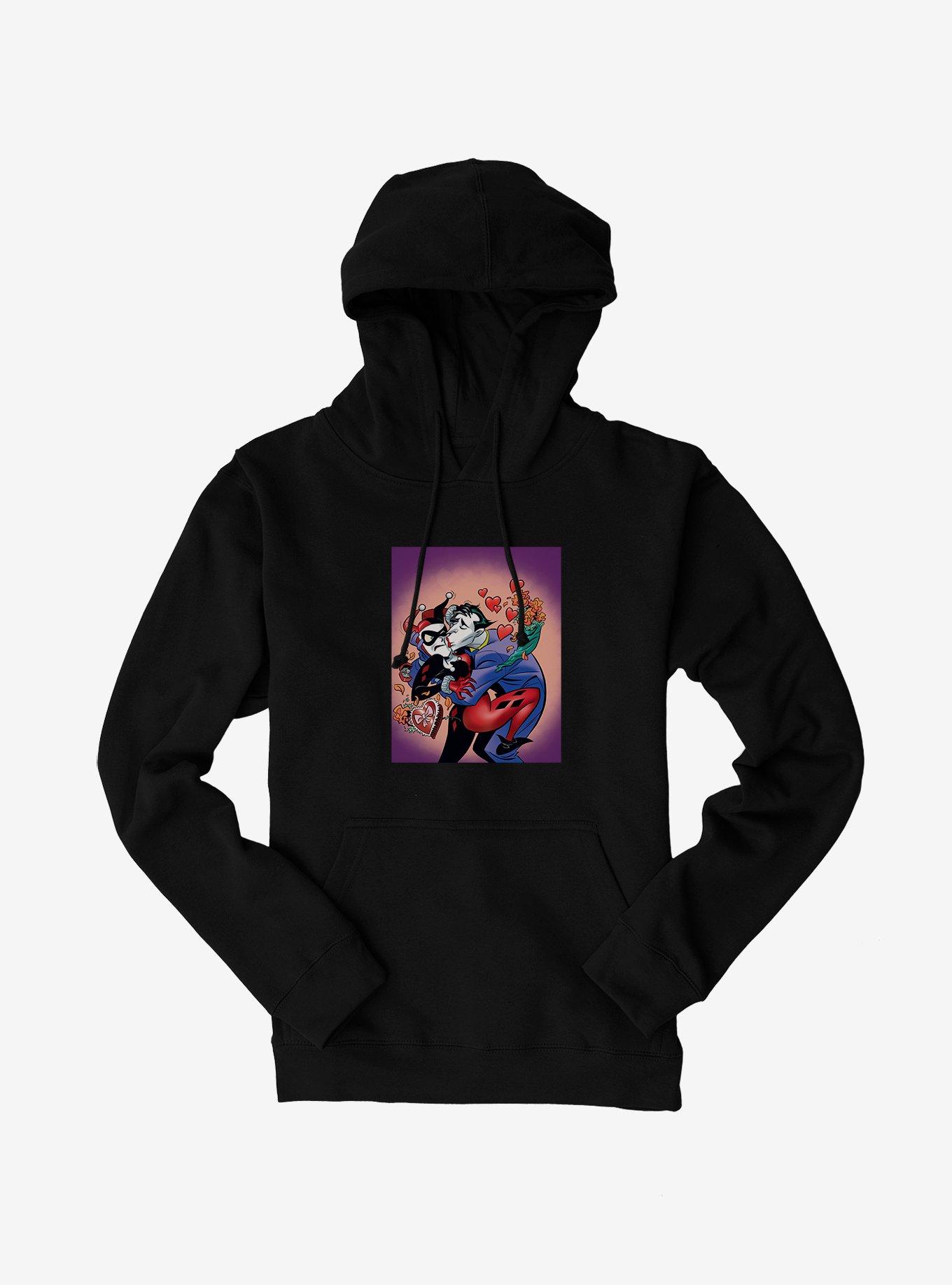 Batman The Joker And Harley Quinn My Valentine Hoodie, BLACK, hi-res