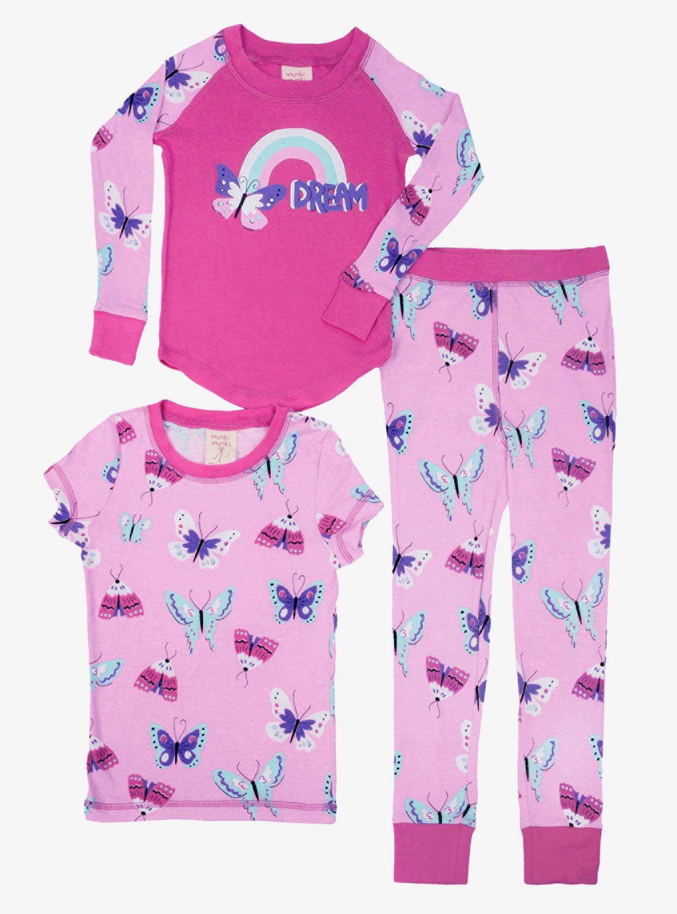 Dreaming of Butterflies 3-Piece Youth Pajama Set